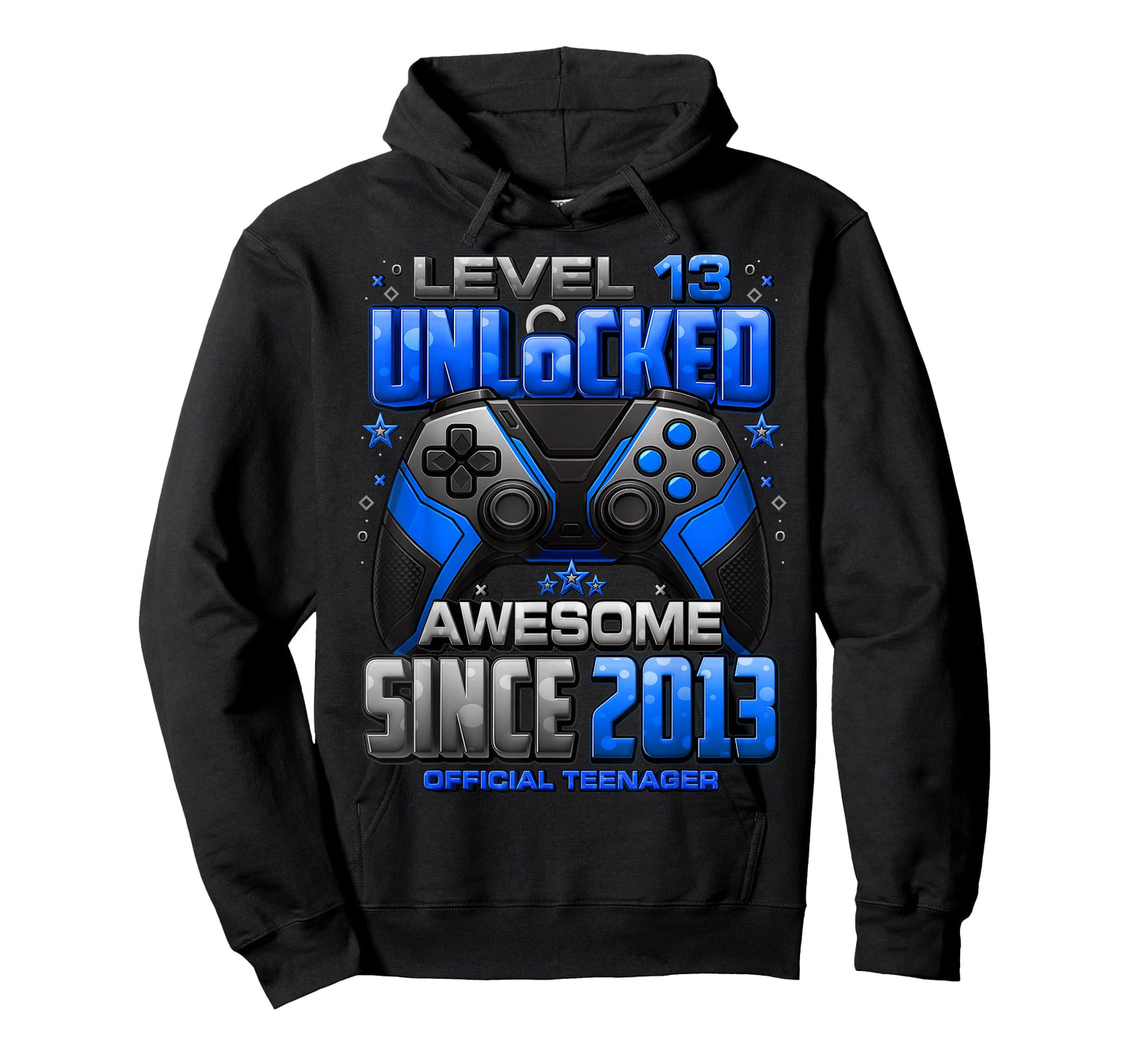 Level 13 Unlocked Awesome Since 2013 13th Birthday Gaming T-Shirt