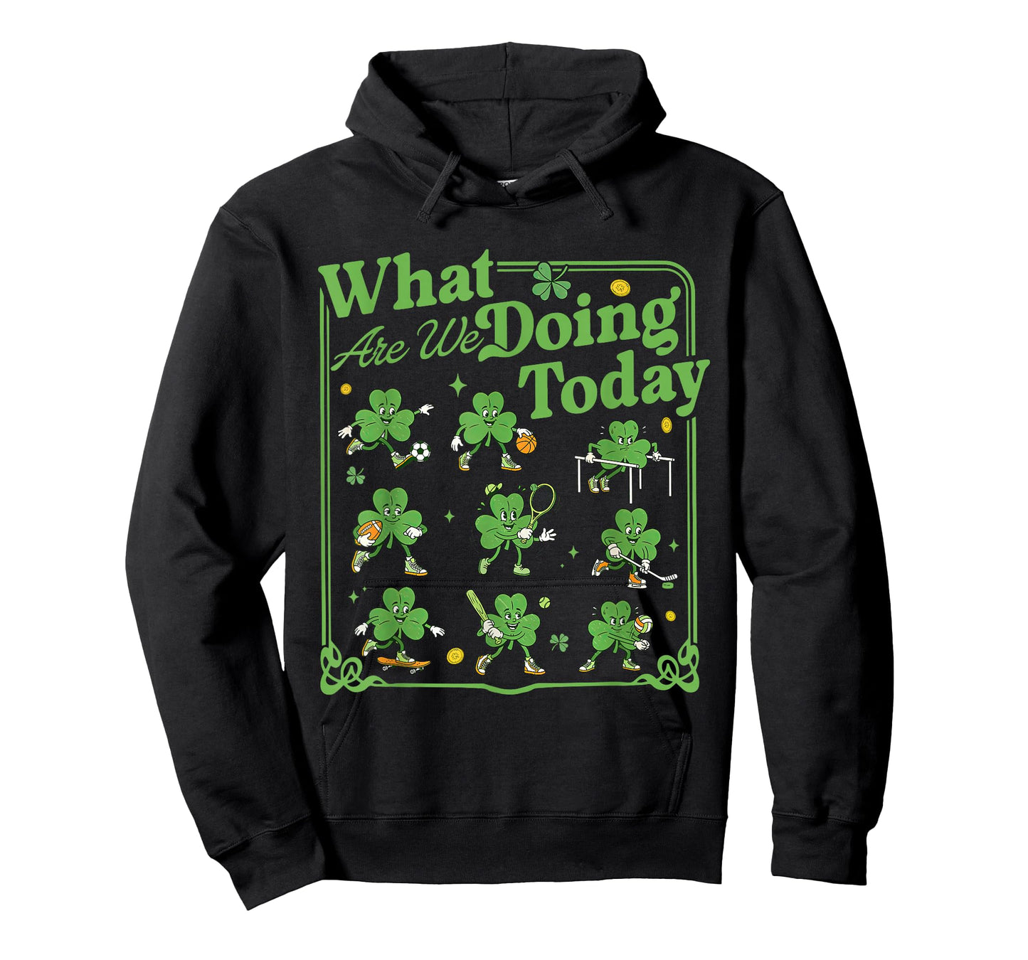 Shamrock What are You Doing Today PE Teacher St Patrick Day T-Shirt