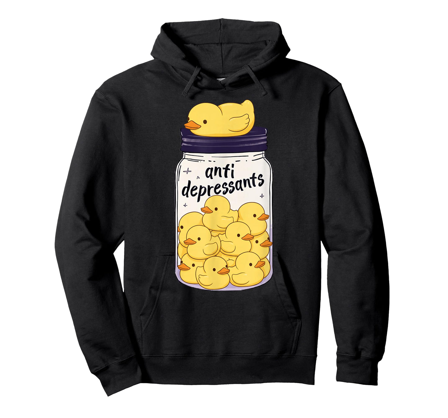Funny Yellow Duck Anti Depressant Jar Zoo Boys Girls Kids T-Shirt