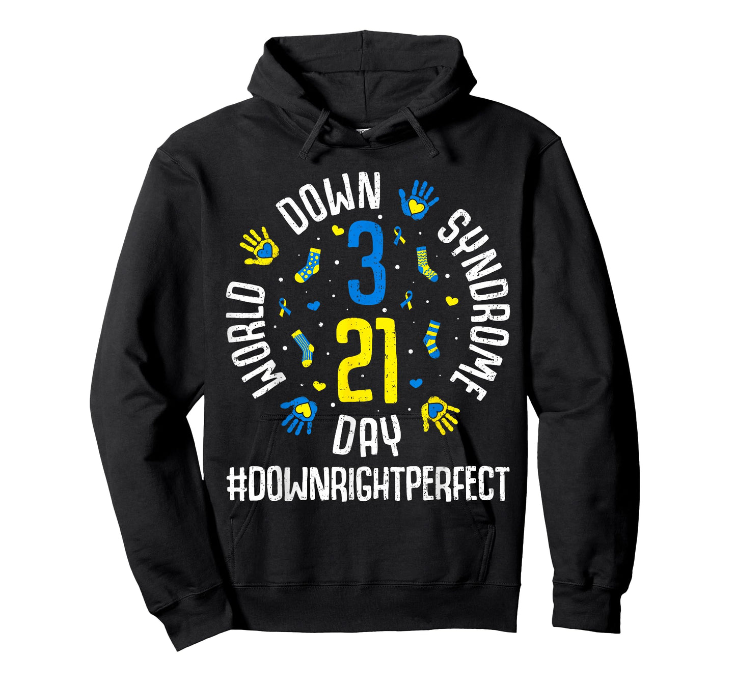 Down Right Perfect Down Syndrome Awareness 321 Trisomy 21 T-Shirt
