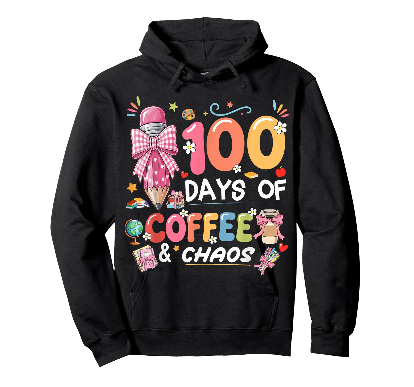100th Day of School Teacher 100 Days Coffee Books T-Shirt