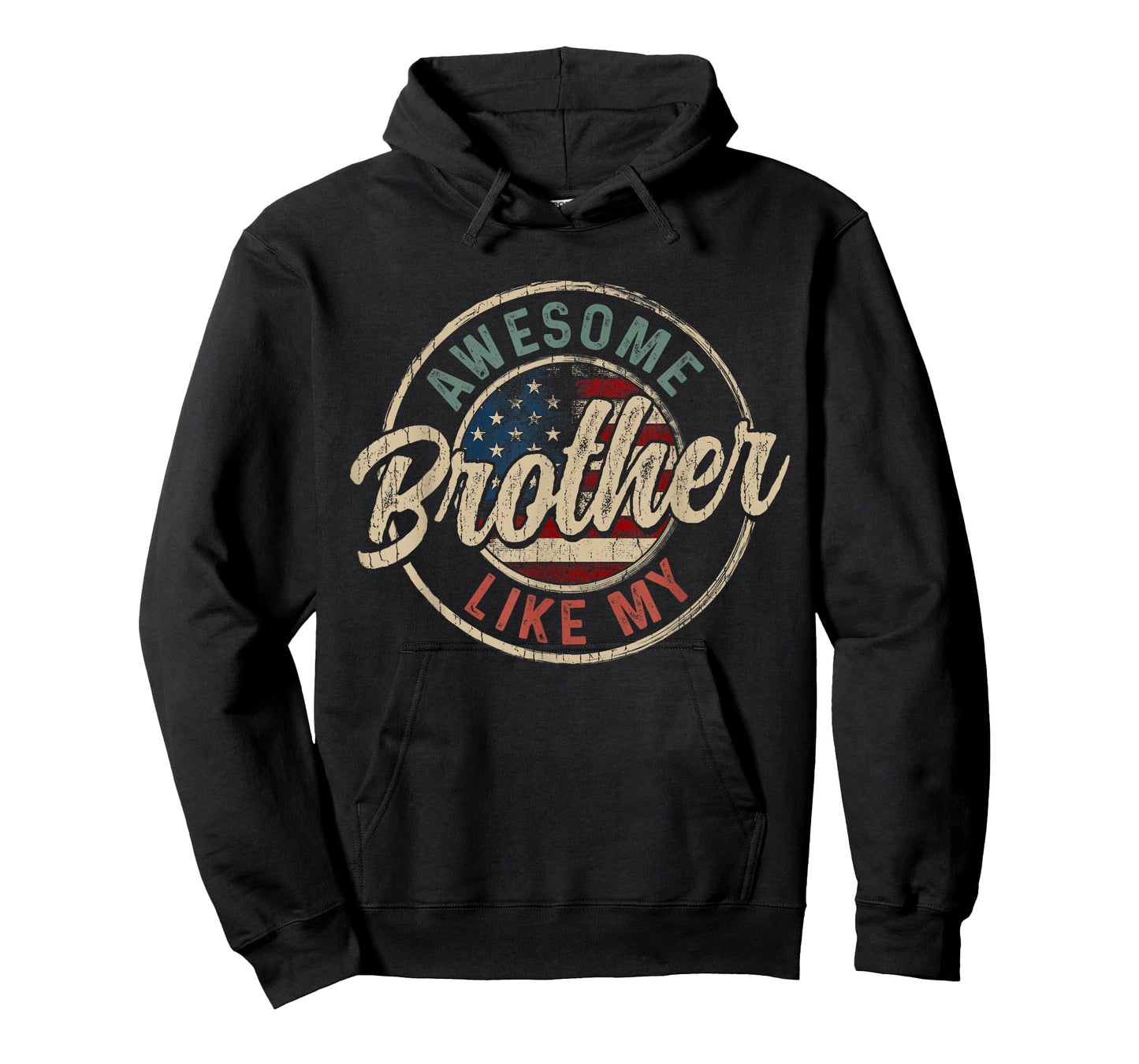 Awesome Like My Brother Vintage Retro Funny Parent T-Shirt