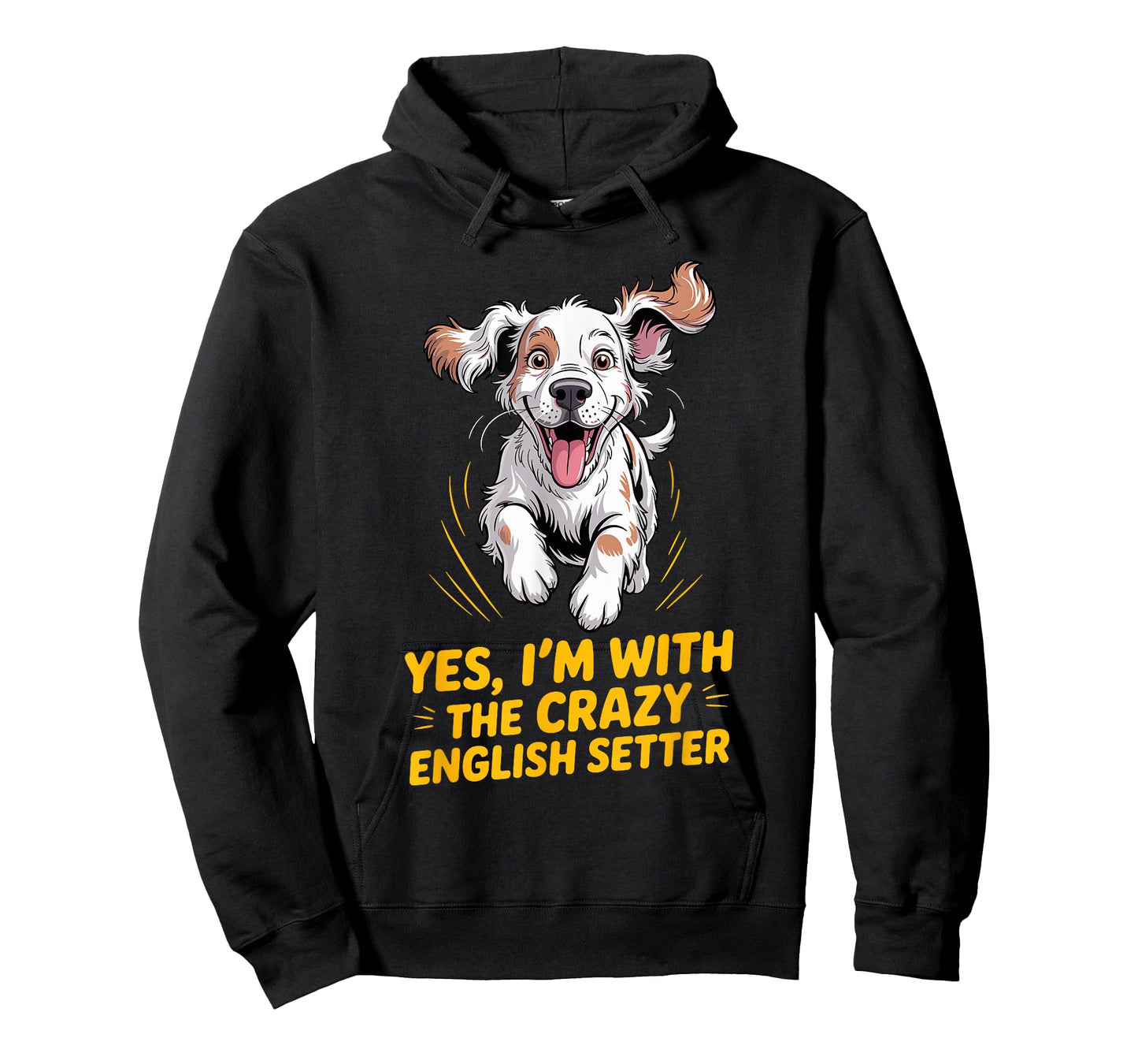 Cartoon Pet Dog Breed Yes, I'm with The Crazy English Setter T-Shirt