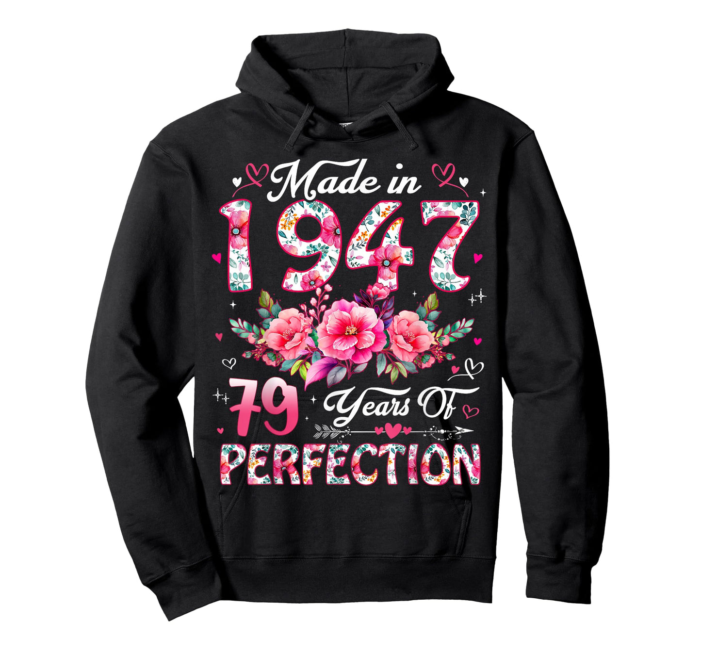 79 Year Old Made in 1947 Floral 79th Birthday Women T-Shirt