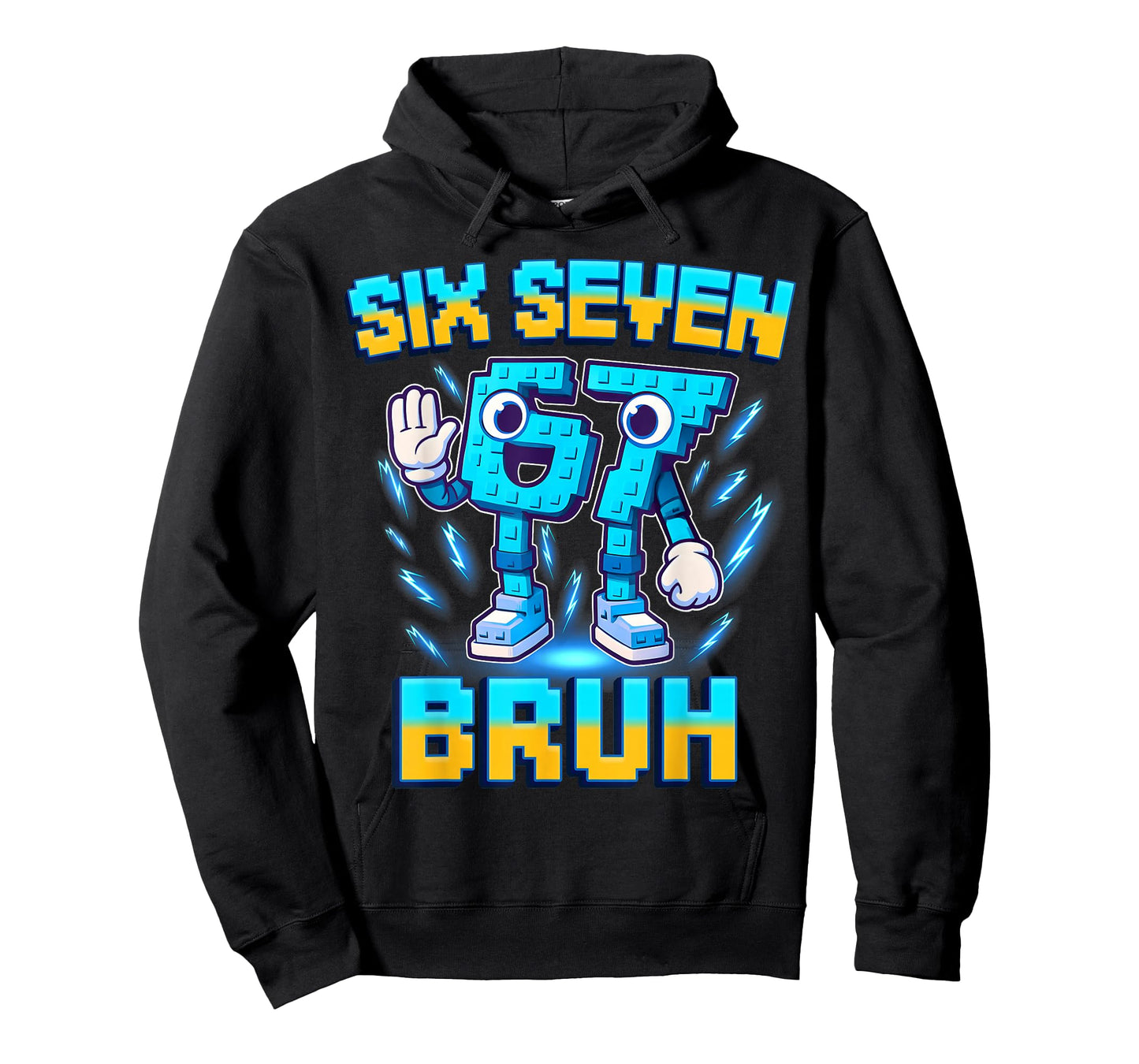 Six Seven Bruh Italian Brainrot Funny 67 Kids Gaming Meme T-Shirt