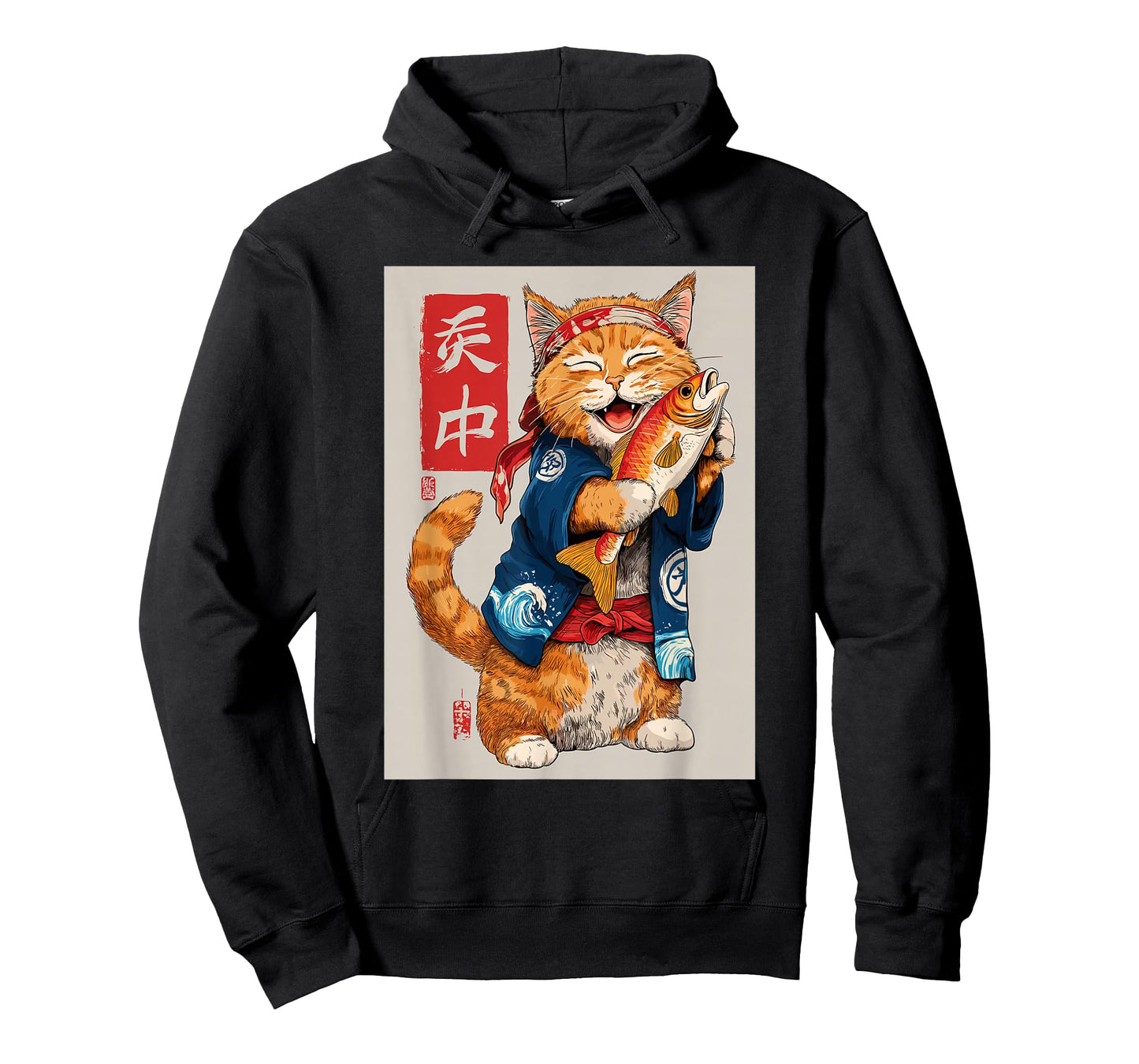 Cute Cat Sushi Japanese Food Anime Graphic Tees Men Women T-Shirt