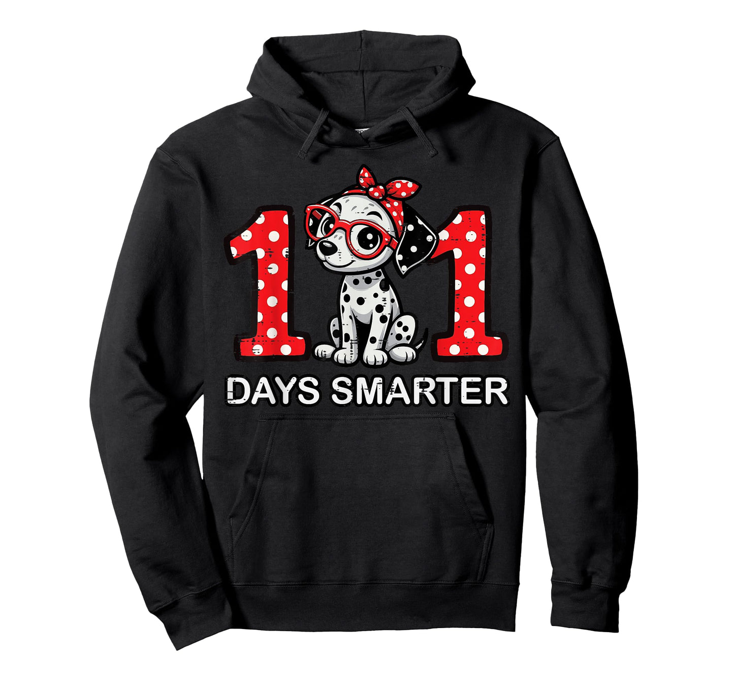 100 Days Smarter Dalmatian 100 Days 100th Day of School Kids T-Shirt