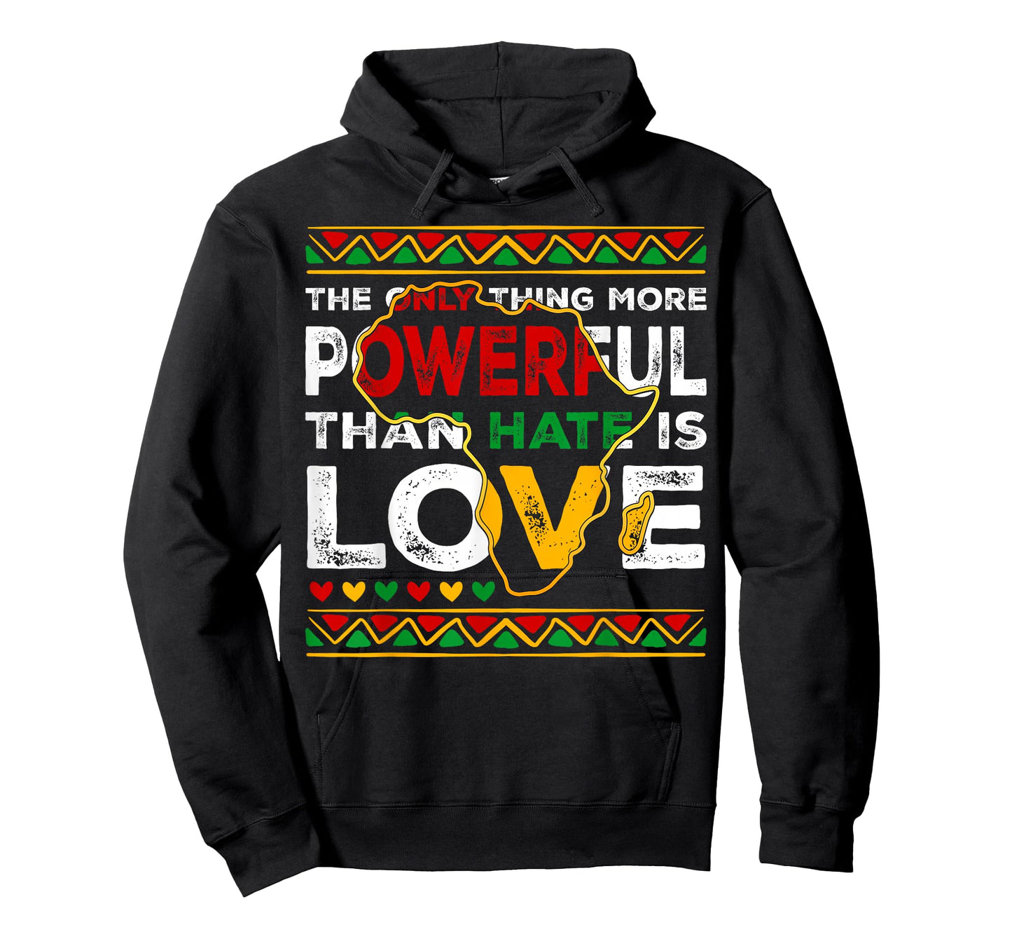 Love Powerful Than Hate Black History Month T-Shirt