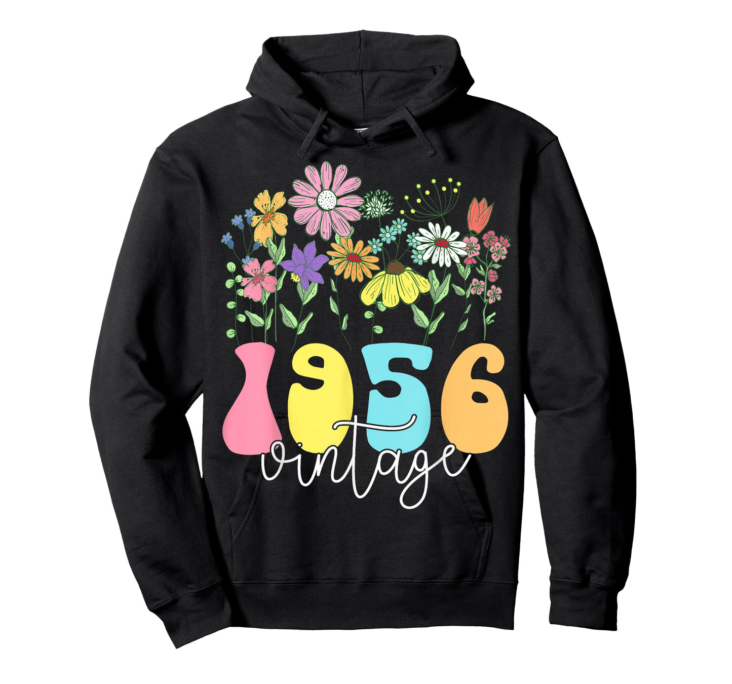 Vintage 1956 70 Years Old Flower 70th Birthday Floral Women T-Shirt