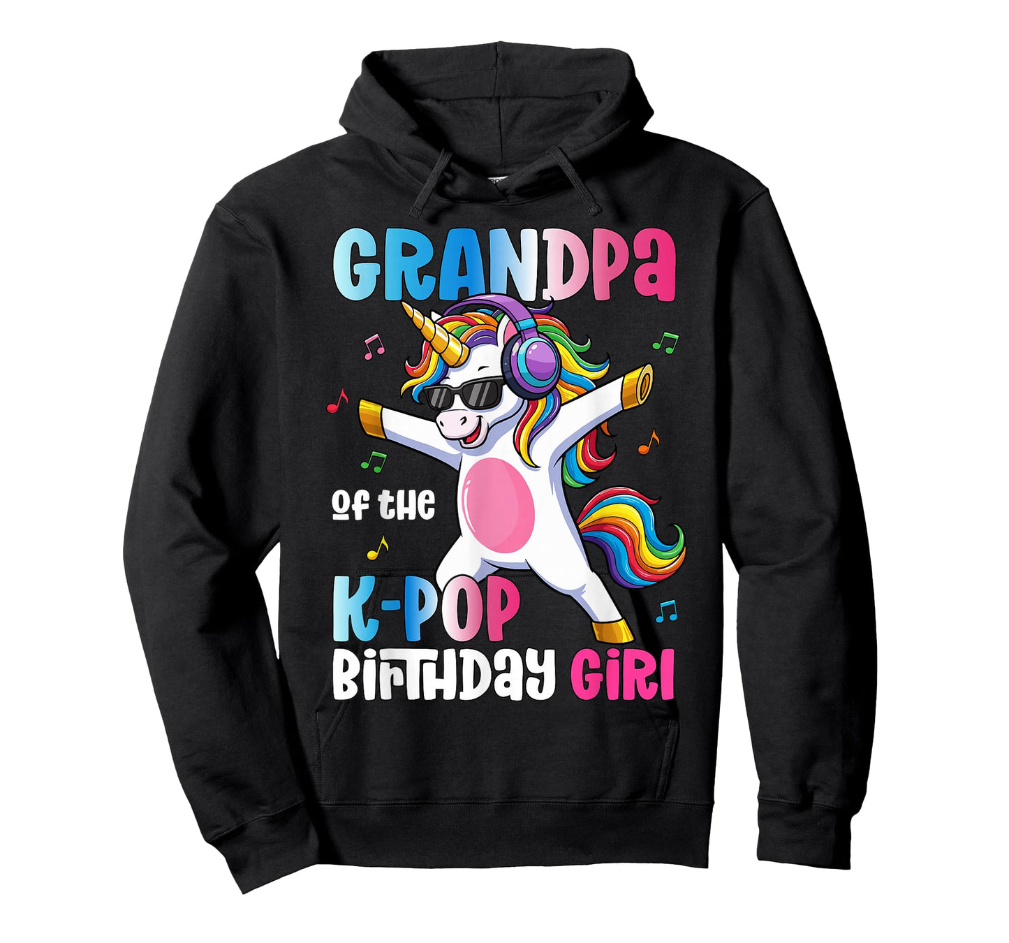 Grandpa of The K-Pop Birthday Princess Birthday Girl T-Shirt
