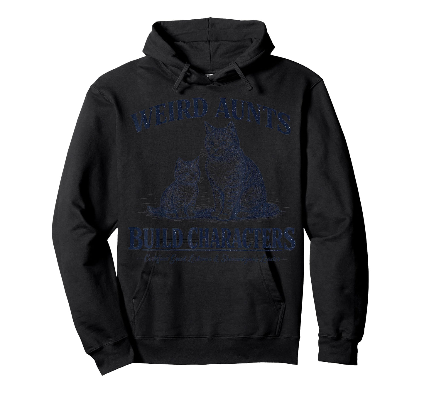 Weird Aunts Build Characters Funny Vintage Cats T-Shirt