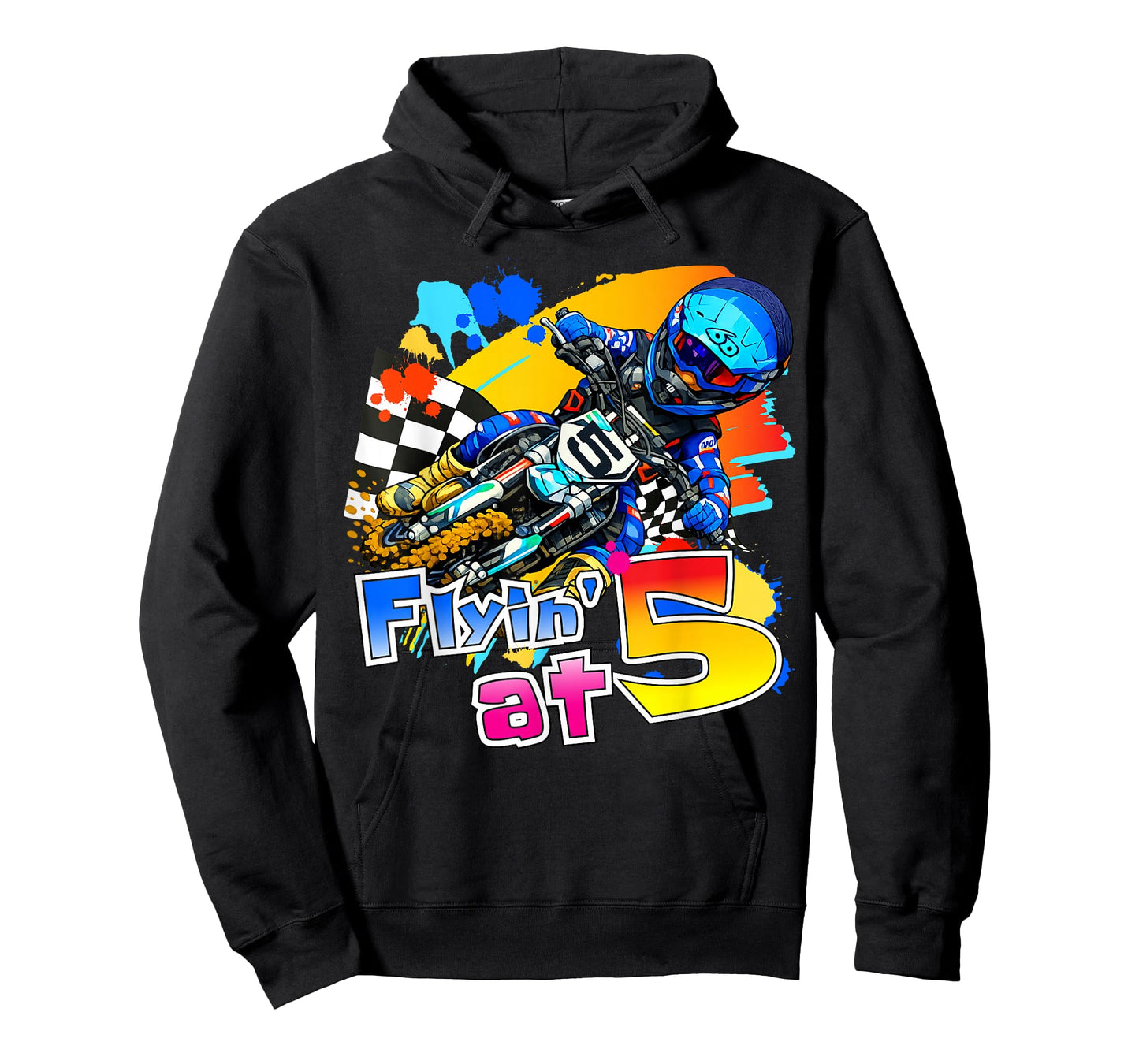 5 Year Old Dirt Bike Motocross Racing 5th Birthday T-Shirt