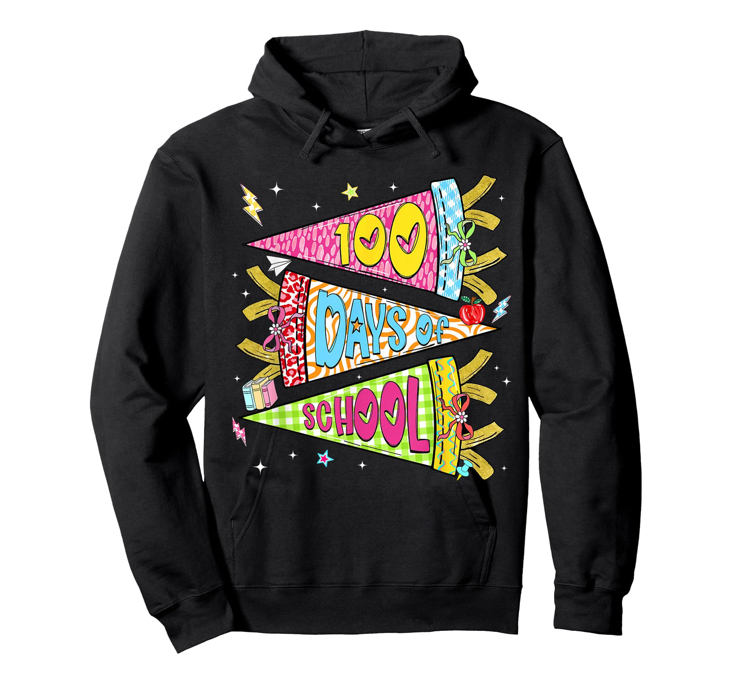 Preppy Happy 100 Days of School Retro Boy Girl Kid Teacher T-Shirt
