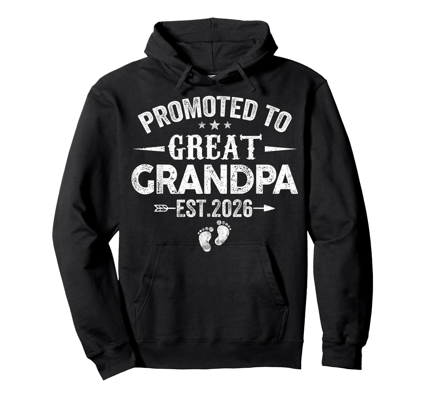 Mens Promoted to Great Grandpa Est 2026 Soon to Be Grandpa T-Shirt