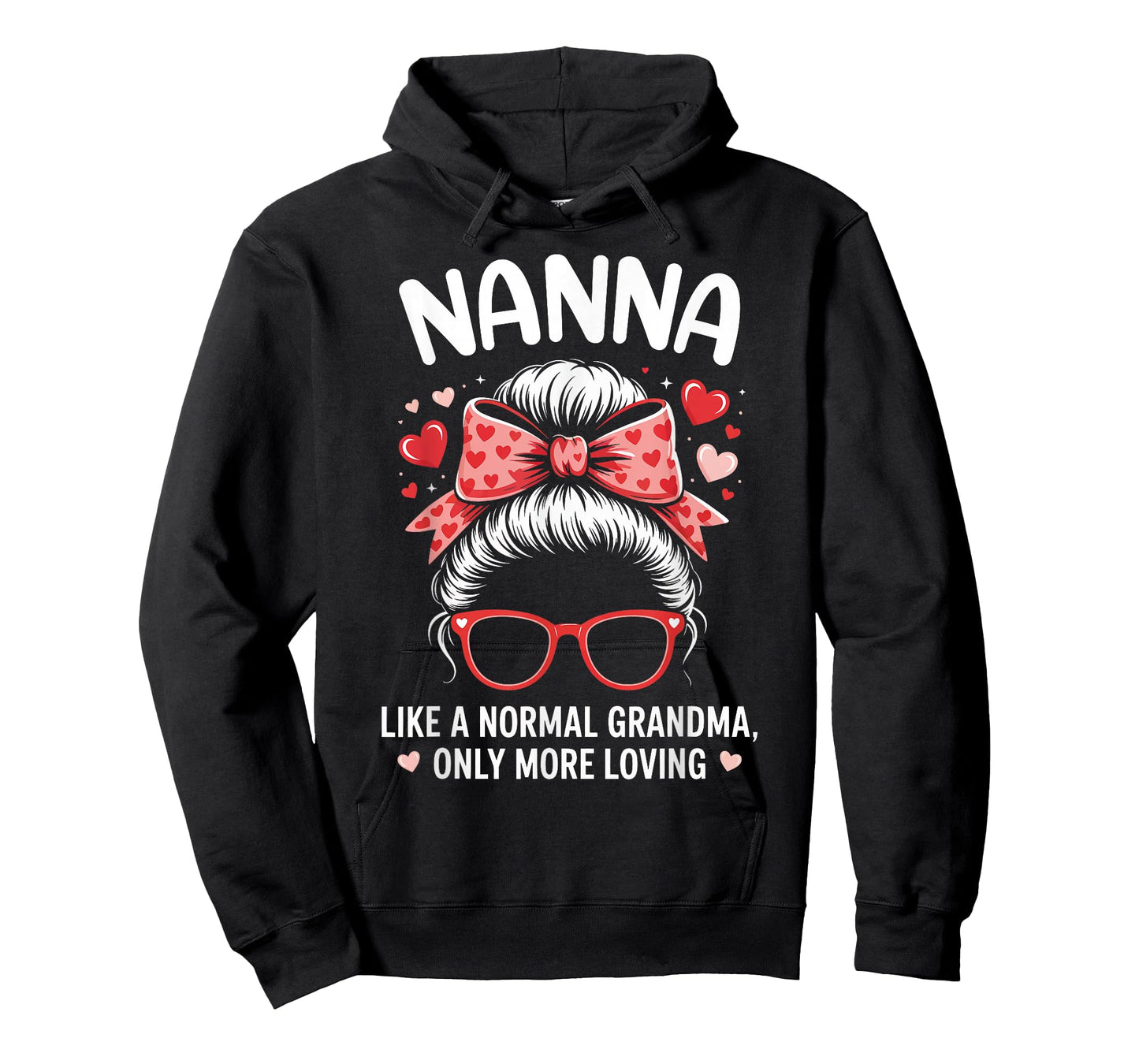 Nanna Valentine Quote for Loving Grandma with Cute Bow T-Shirt