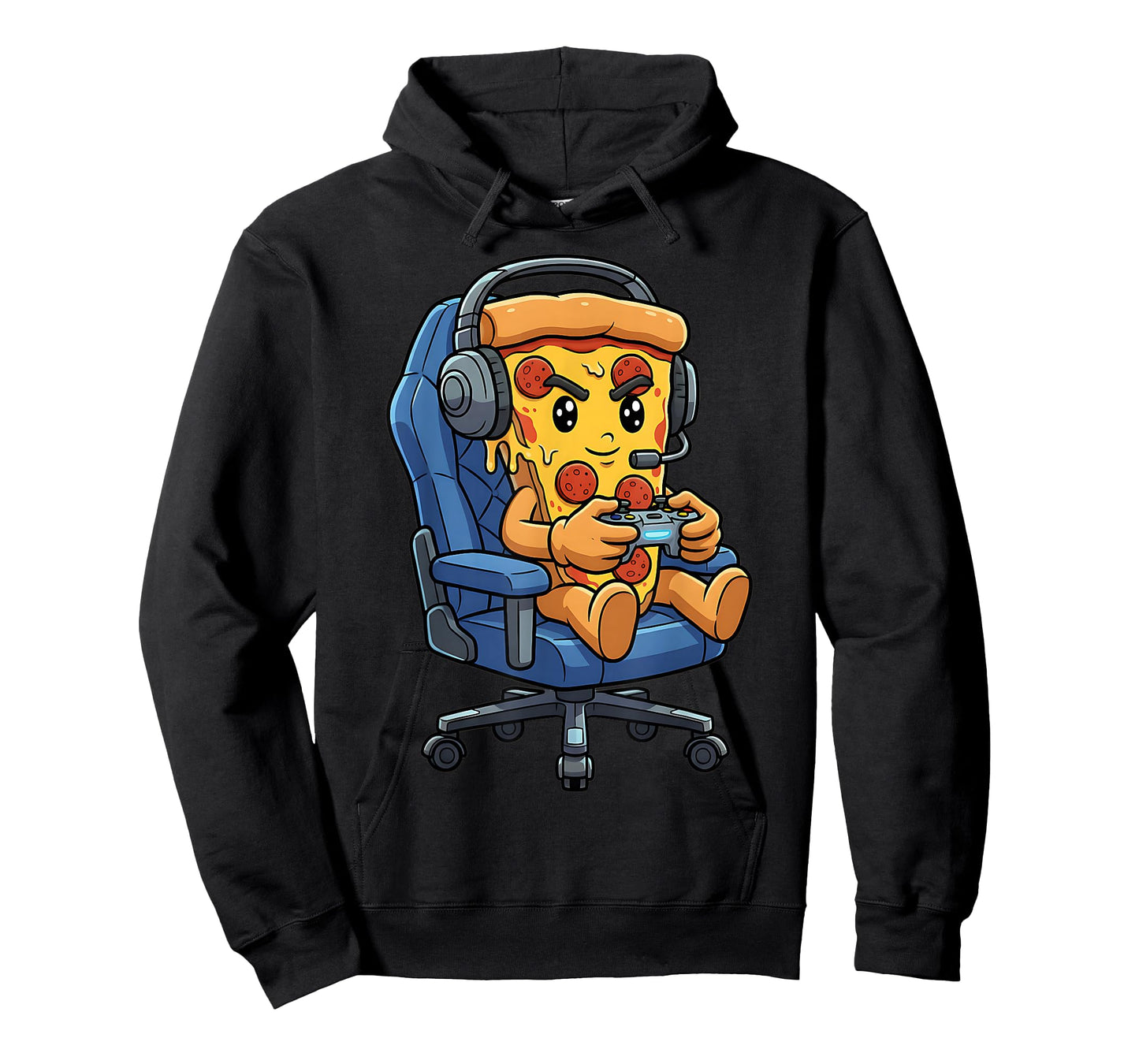 Funny Gamer Pizza Gaming Video Game Enthusiast Boys Kids T-Shirt