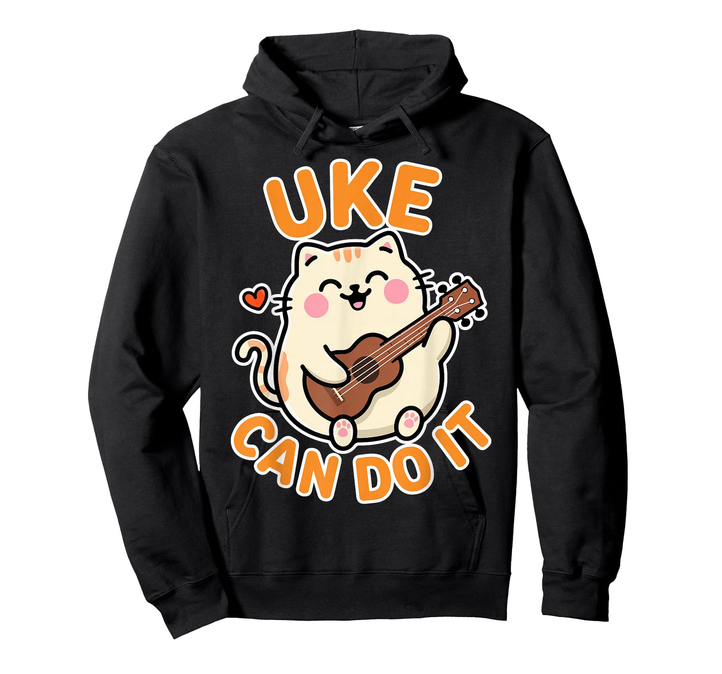 Uke Can Do It - Cat and Uke Lover Ukulele Player Gifts T-Shirt