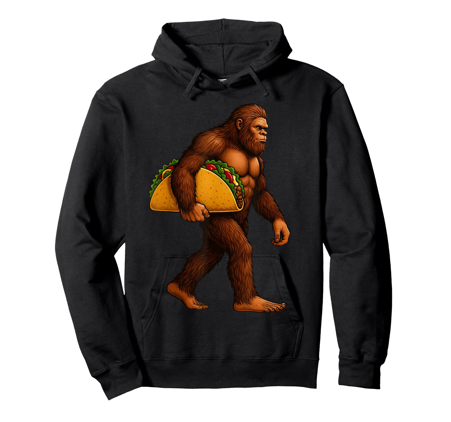 Bigfoot Taco Sasquatch Walking Taco Funny Shirt Men Boys T-Shirt