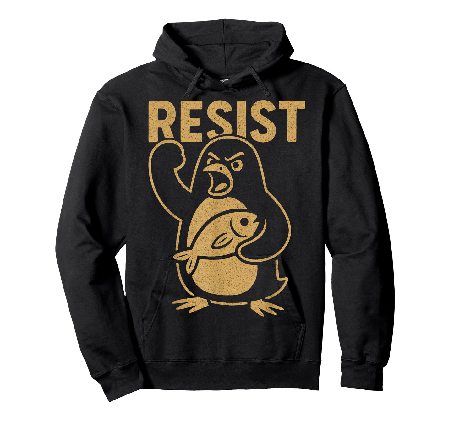 Resist Angry Penguin Rebel Activist Protest Against Tariffs T-Shirt