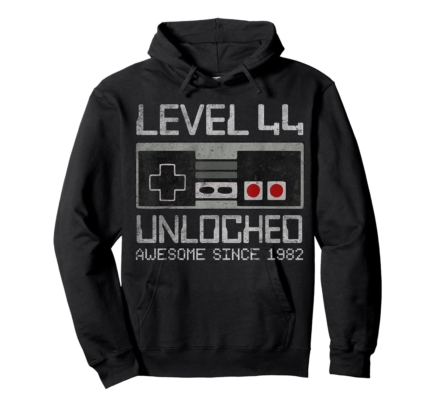 Level 44 Unlocked 44th Birthday 44 Year Old Video Gamer Men T-Shirt