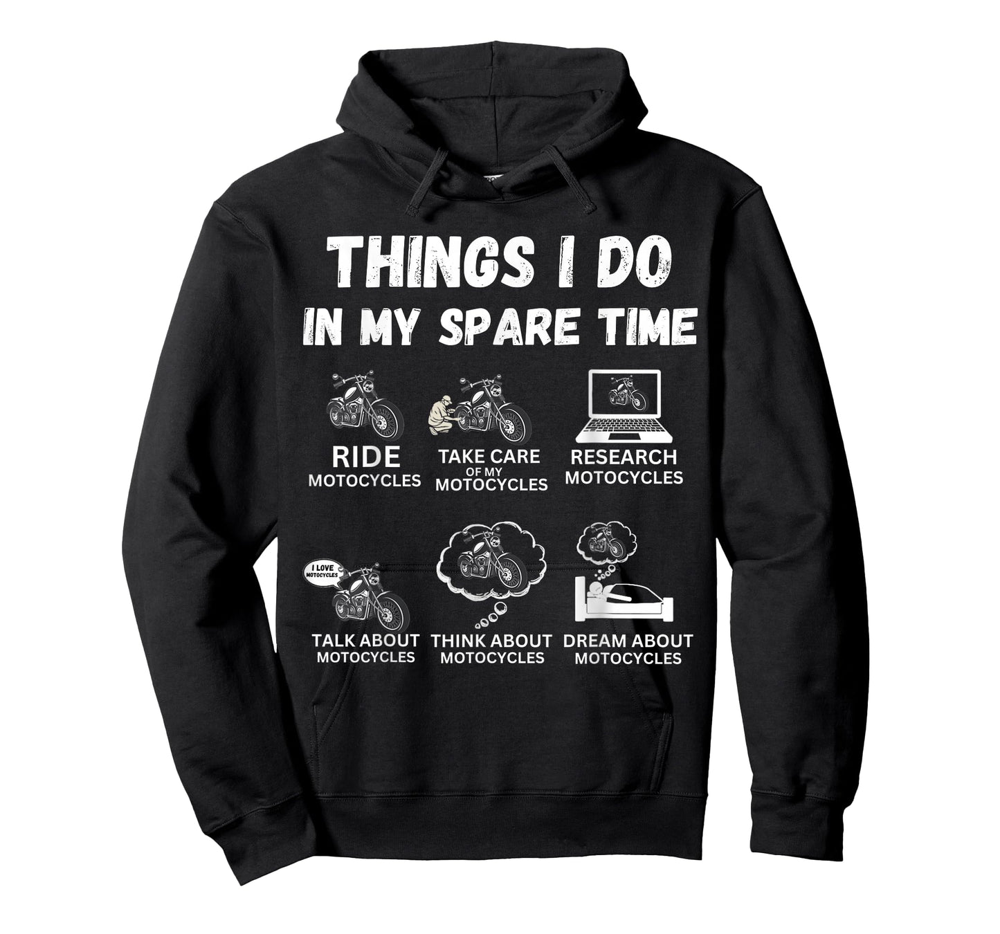 Things I Do in My Spare Time Biker Motorcycle Rider T-Shirt