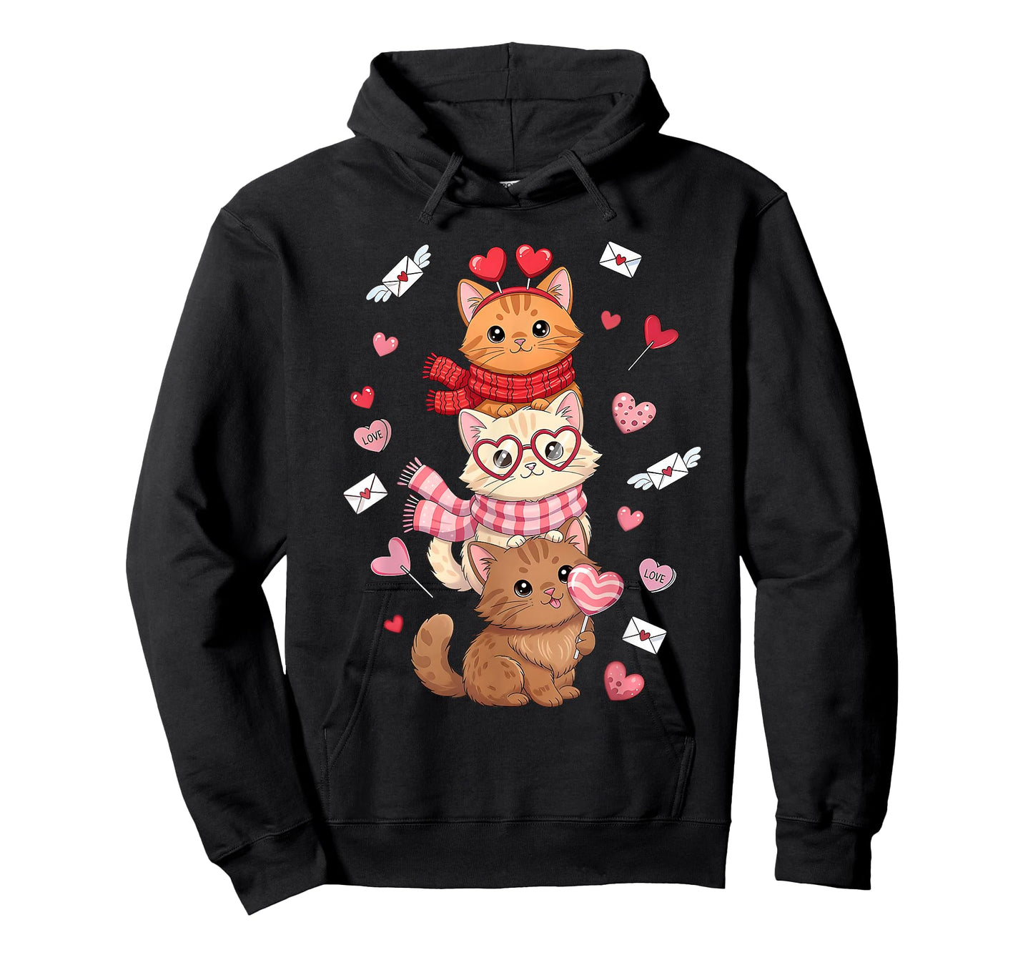 Valentine Cat Happy Meowentines Heart Valentines Cat Lover T-Shirt