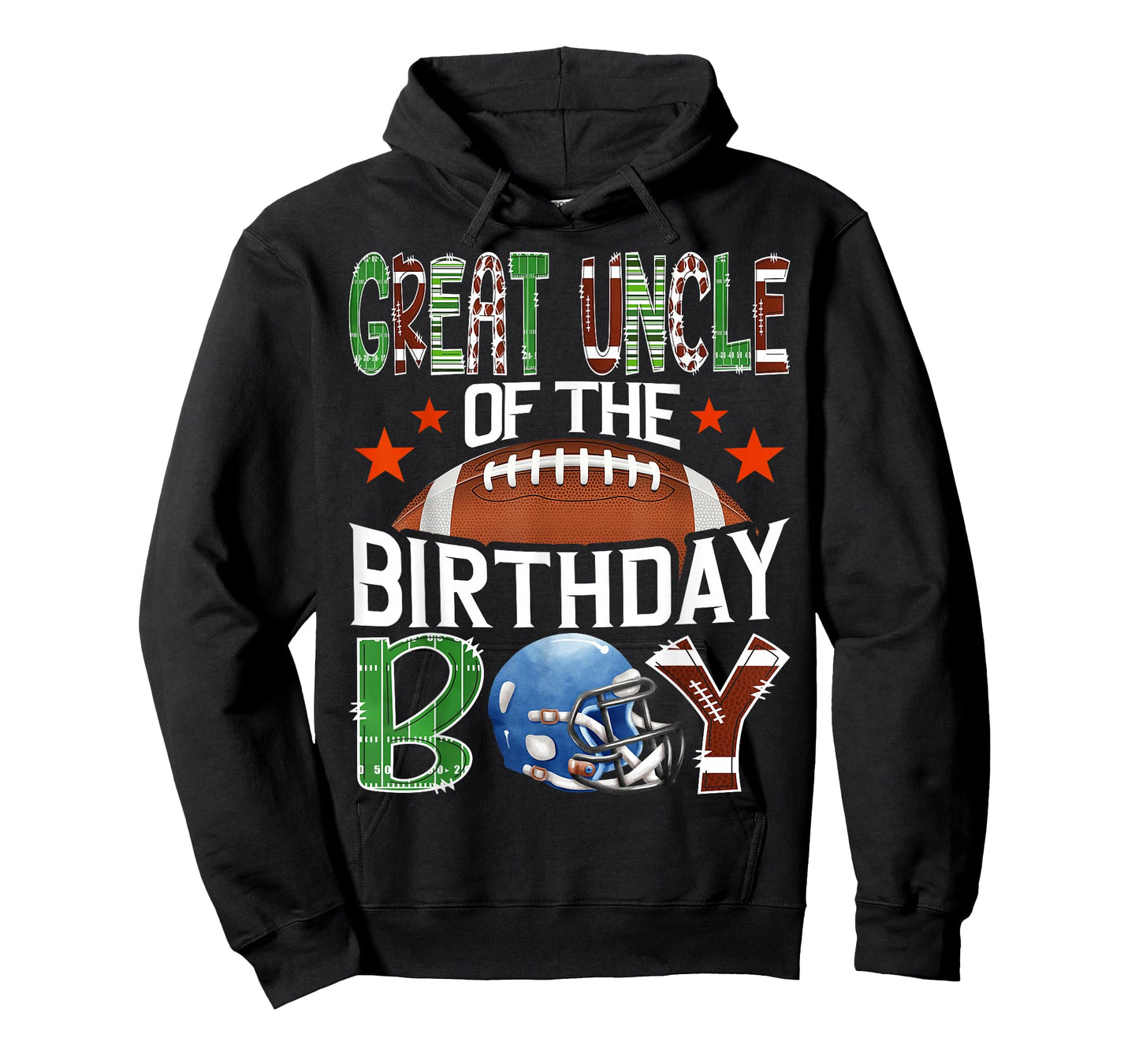 Great Uncle of The Birthday Boy Game Day Football Lover T-Shirt
