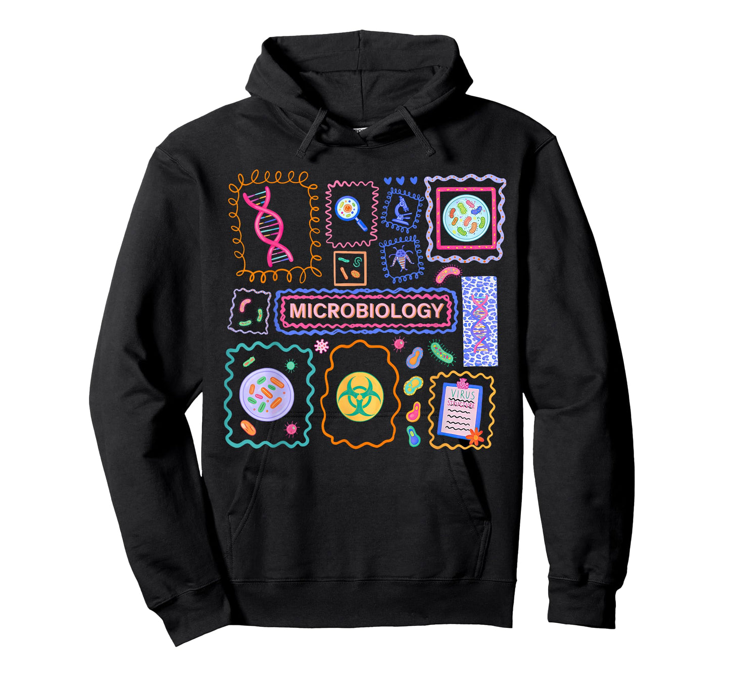 Stamp Microbiology Biology Lab Technologist Science Teacher T-Shirt