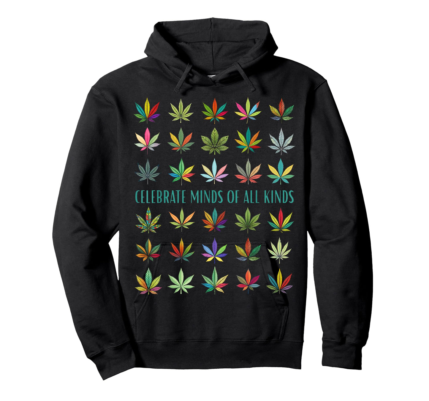 Celebrate Minds of All Kinds Neurodiversity Weed Cannabis T-Shirt