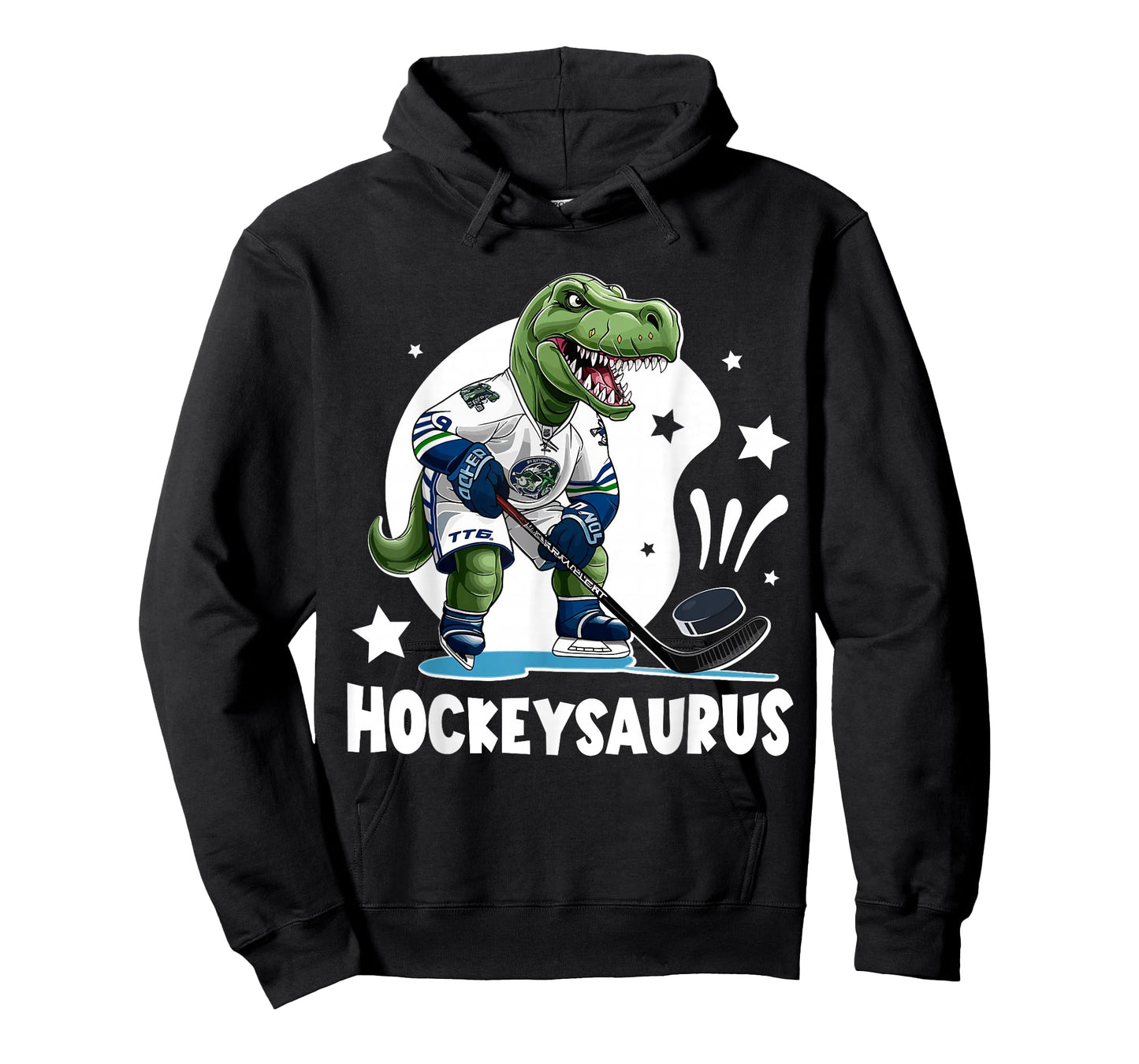 Hockeysaurus Funny Dinosaur Hockey Kids Hockey Boy T-Shirt