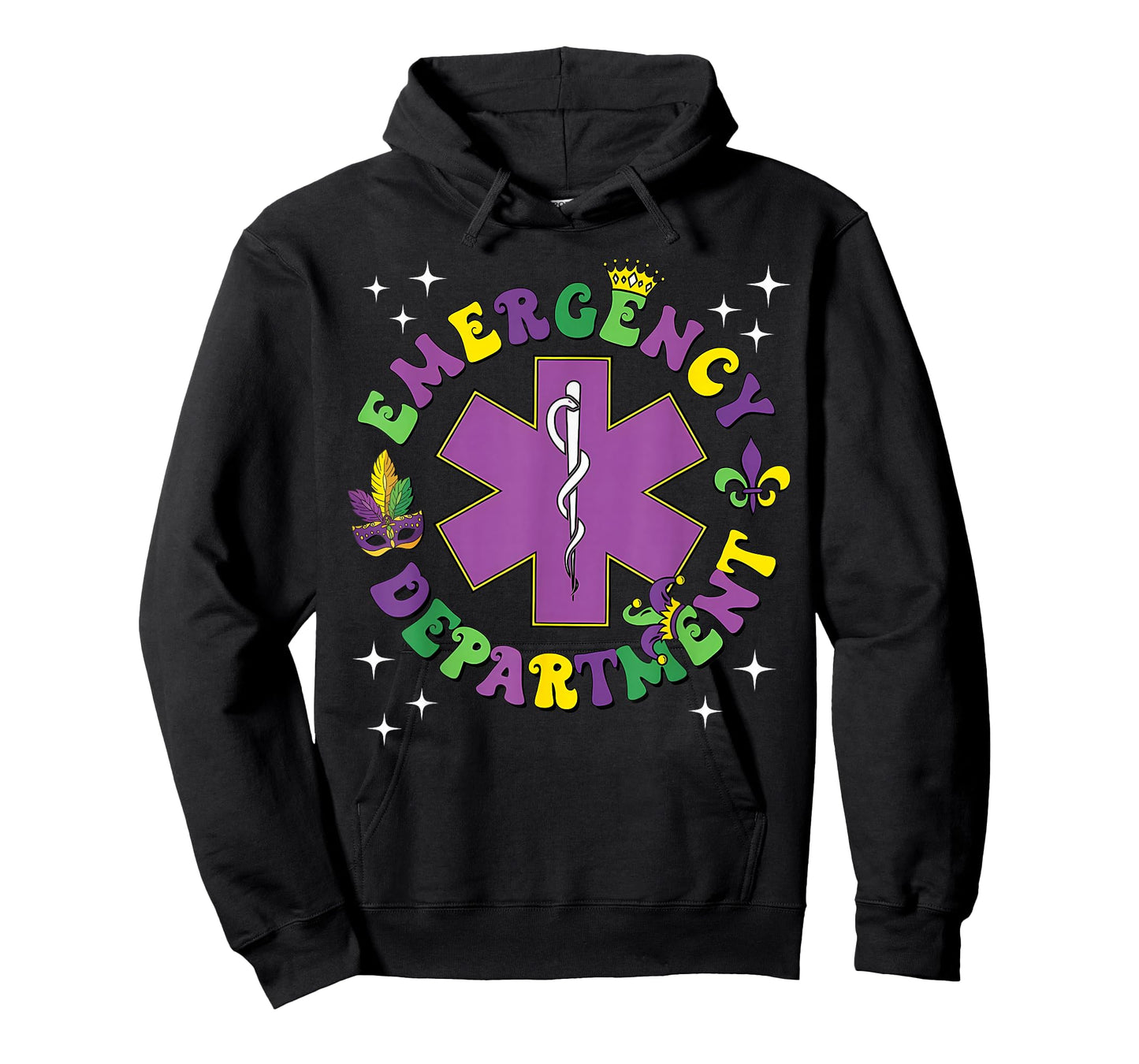 Mardi Gras Emergency Department Nurse New Orleans Nursing T-Shirt