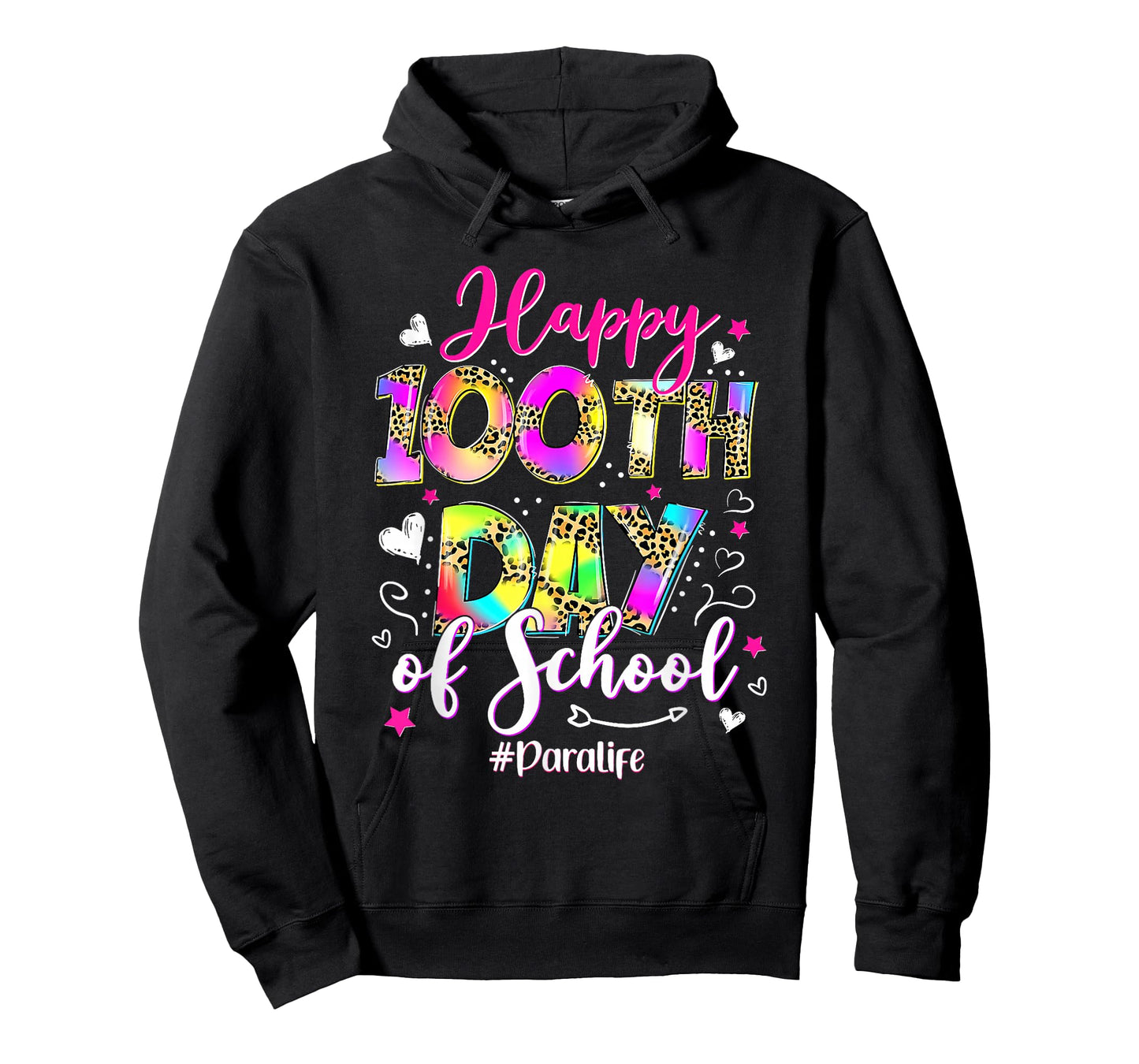 Womens Tie Dye Happy 100th Day of School para Life 100 Days T-Shirt