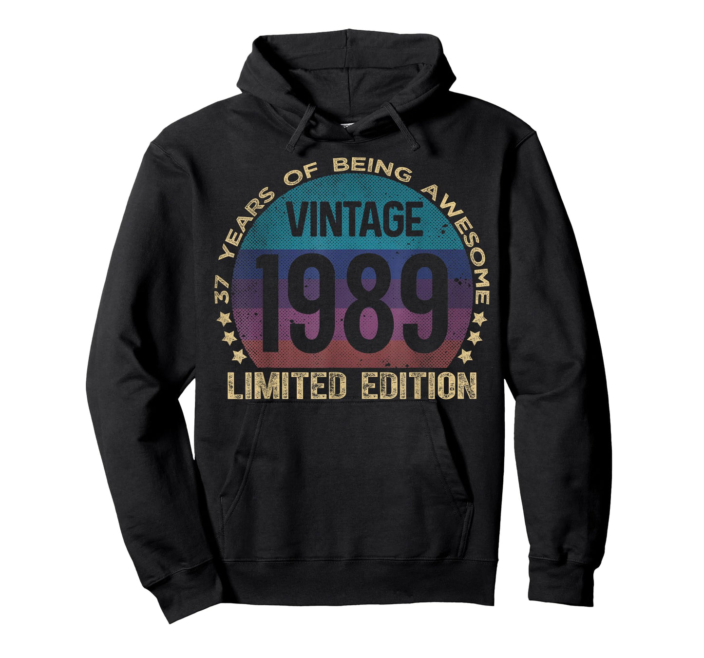 37 Year Old Gifts Vintage 1989 Limited Edition 37th Birthday T-Shirt