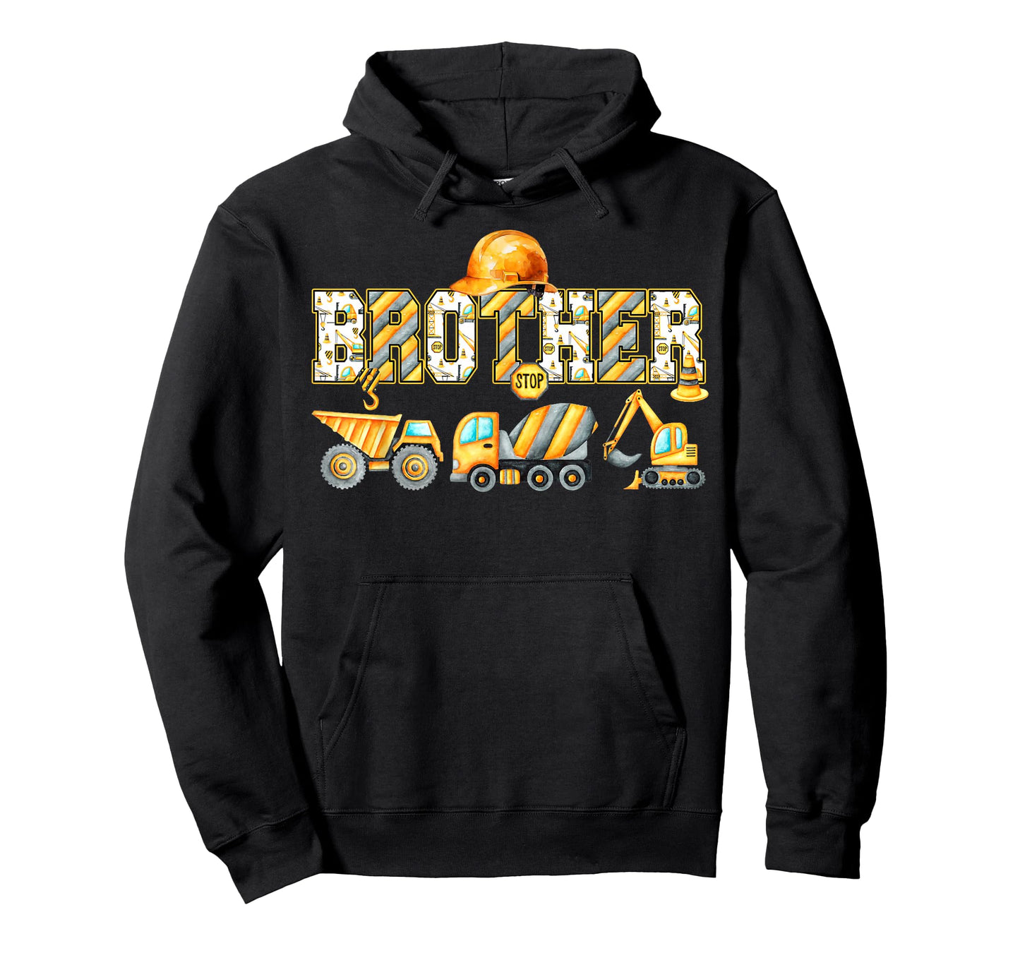 Funny Brother Construction Excavator Kids Matching Family T-Shirt