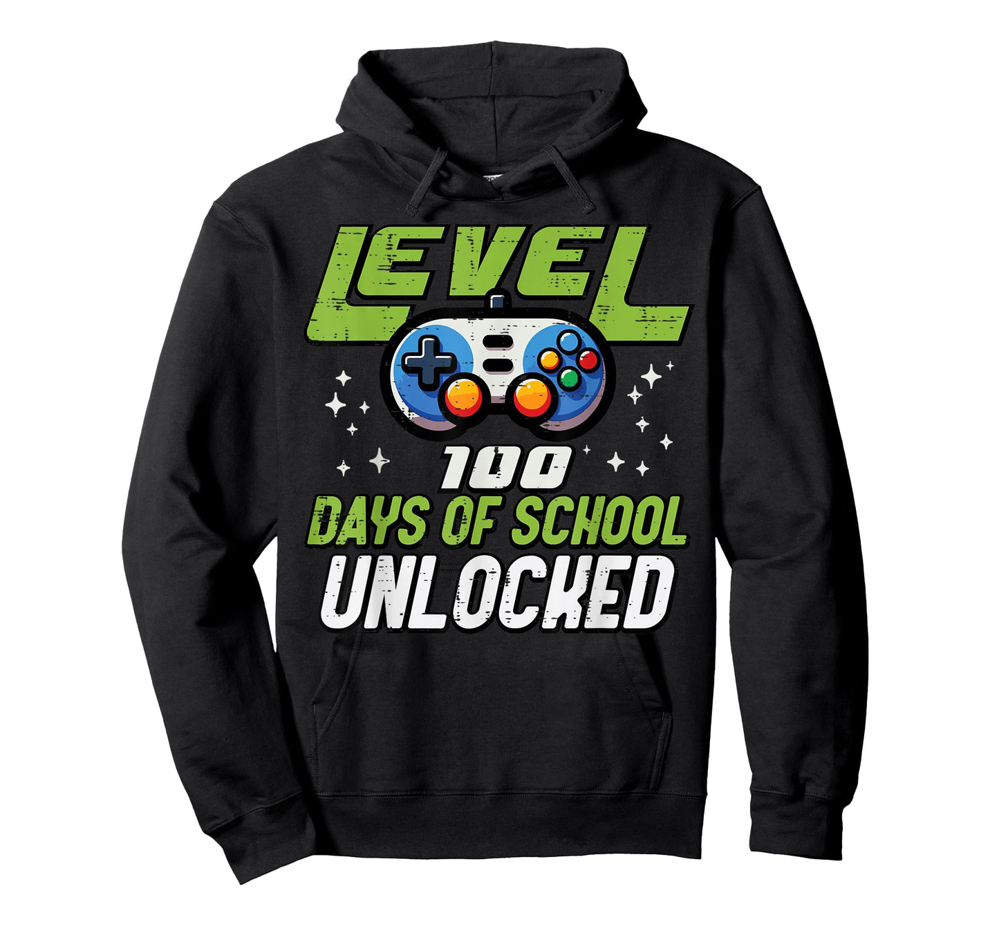 Level 100 Days of School Unlocked Gaming 100th Day Boys Kids T-Shirt