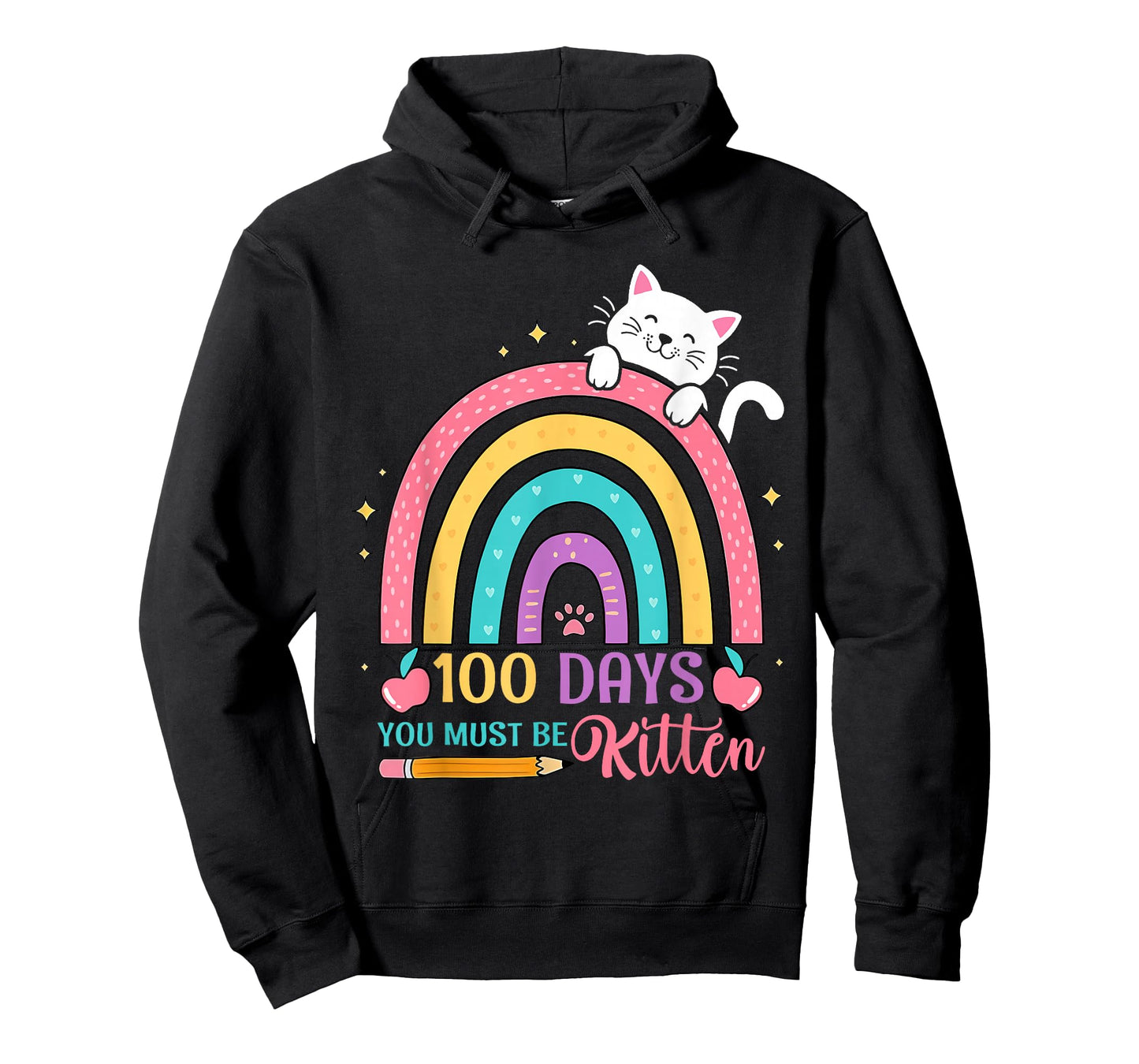 100 Days of School You Must Be Kitten Cat 100 Days of School T-Shirt
