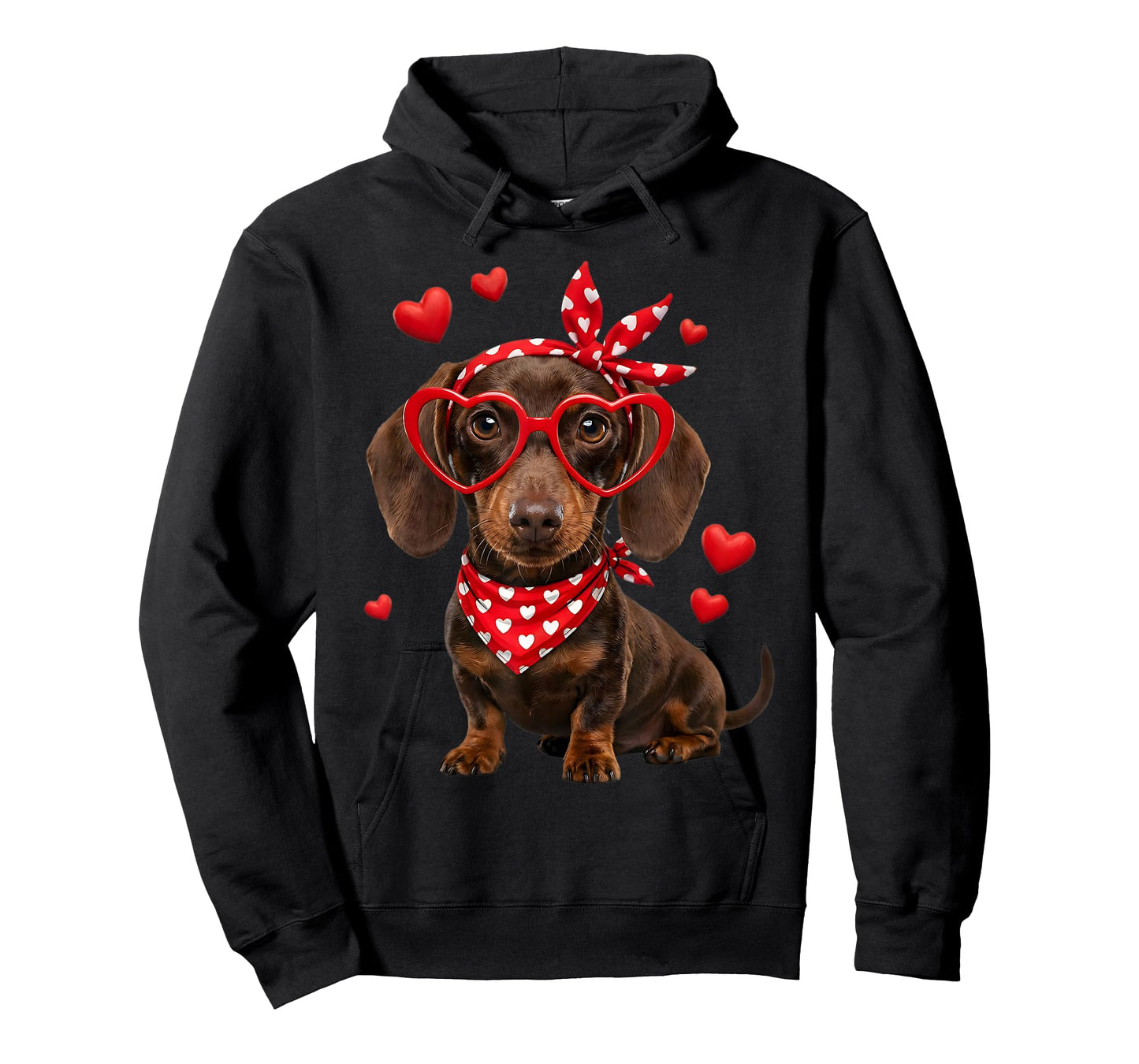 Dachshund Valentines Day Wiener Dog Lover Weenie Heart T-Shirt