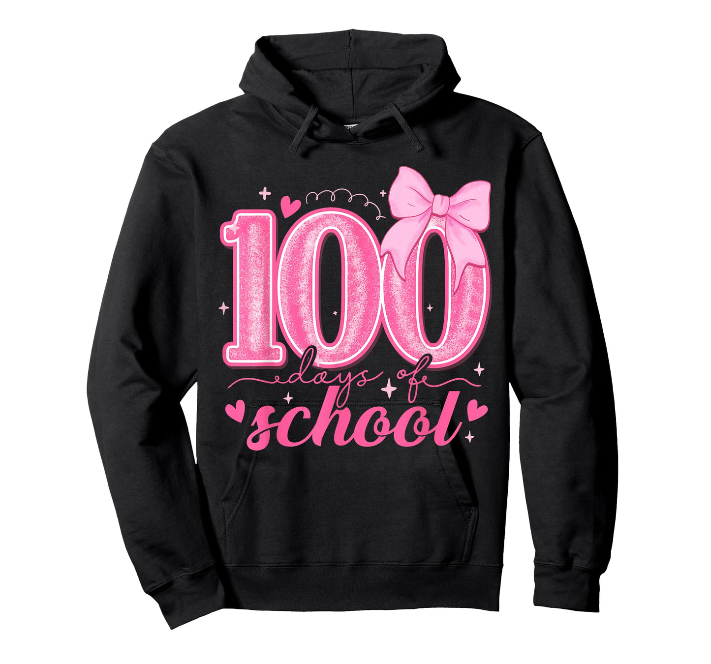 100 Days of School Bow 100th Day of School Teachers Girls T-Shirt