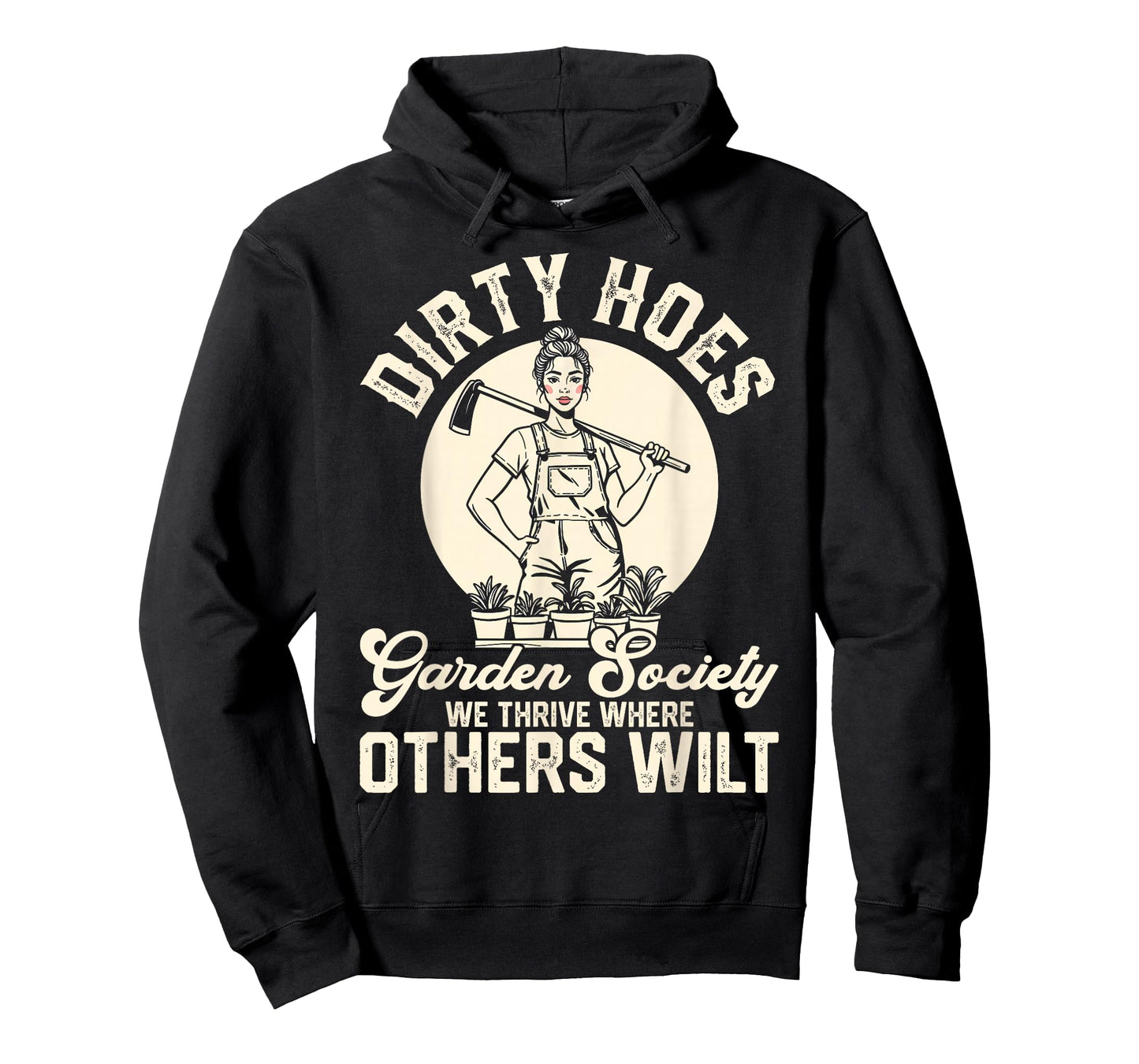 Dirty Hoes Garden Society Funny Gardening Humor Plant Lovers T-Shirt