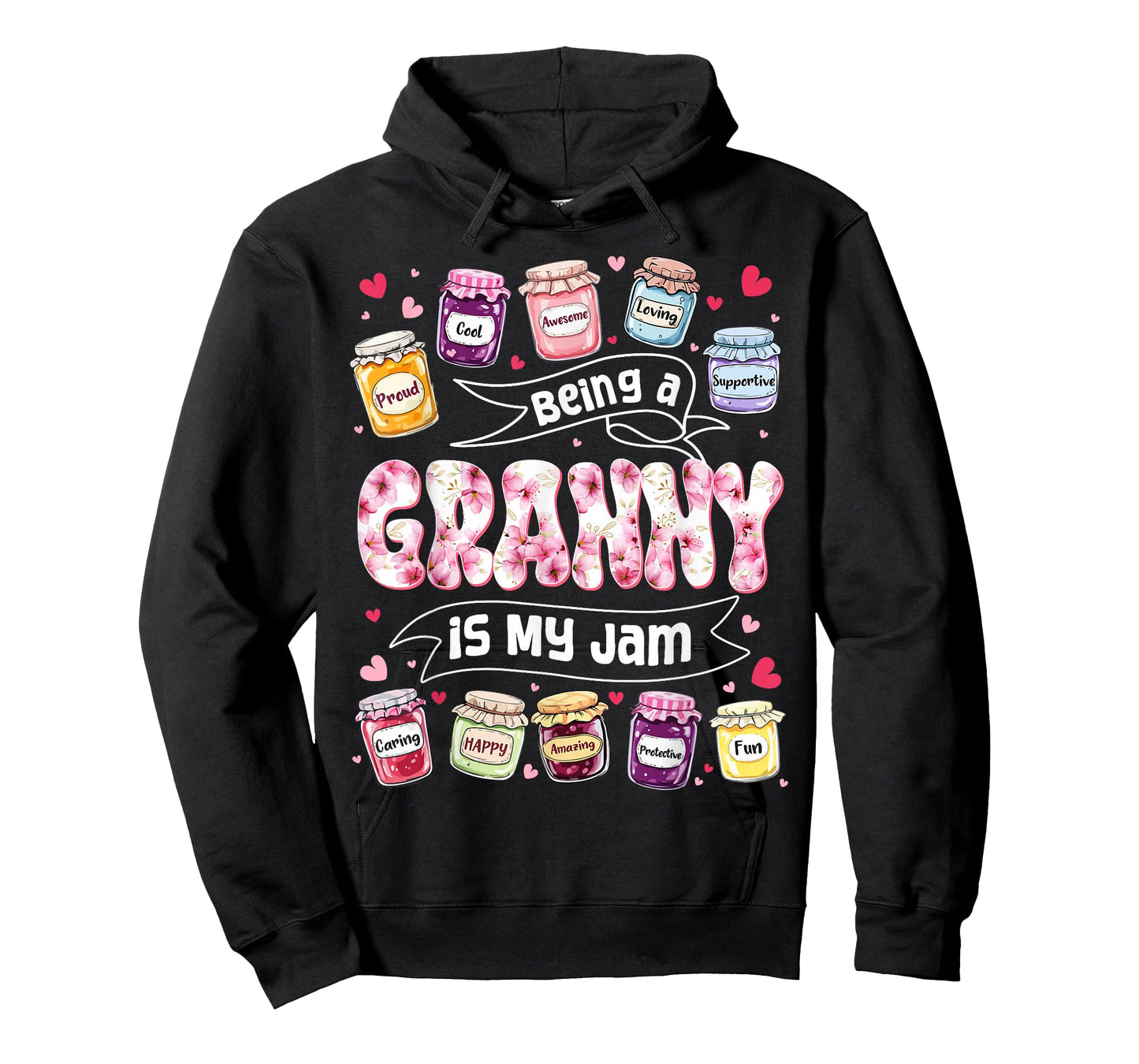Being Granny is My Jam Funny Sayings Cute Mothers Day T-Shirt