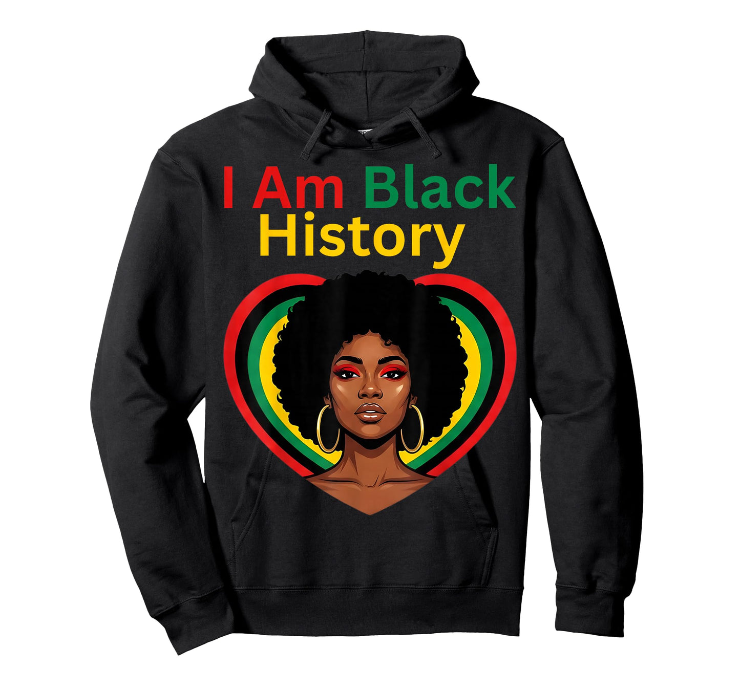 I Am Black History Heart Month Pride Men Women T-Shirt