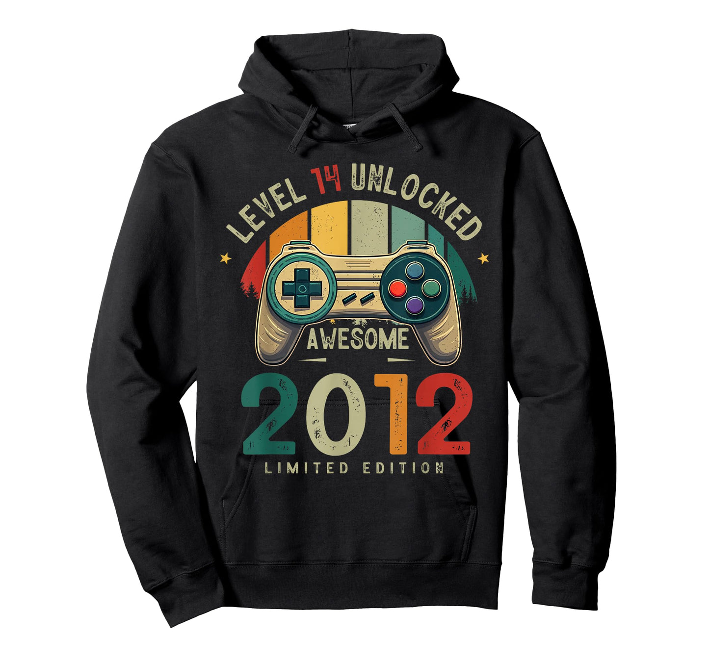 Level 14 Unlocked Awesome Since 2012 14th Birthday Gaming T-Shirt