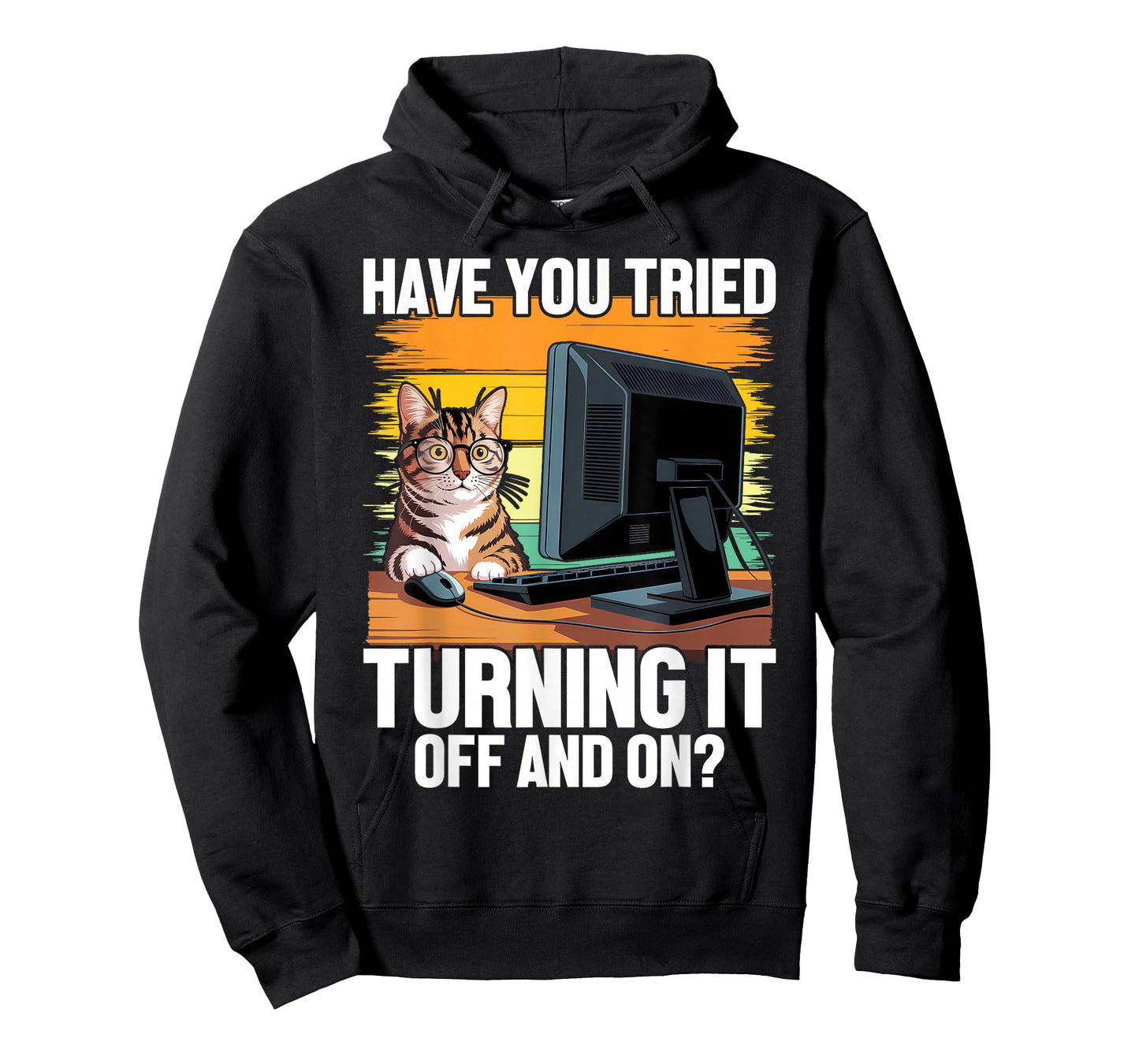 Tech Support Humor I Cat Engineer Computer IT Guy T-Shirt