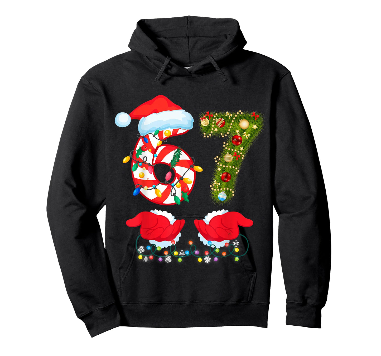 67 Christmas 6 7 Meme Pajamas Holiday 67 Christmas Sweater T-Shirt