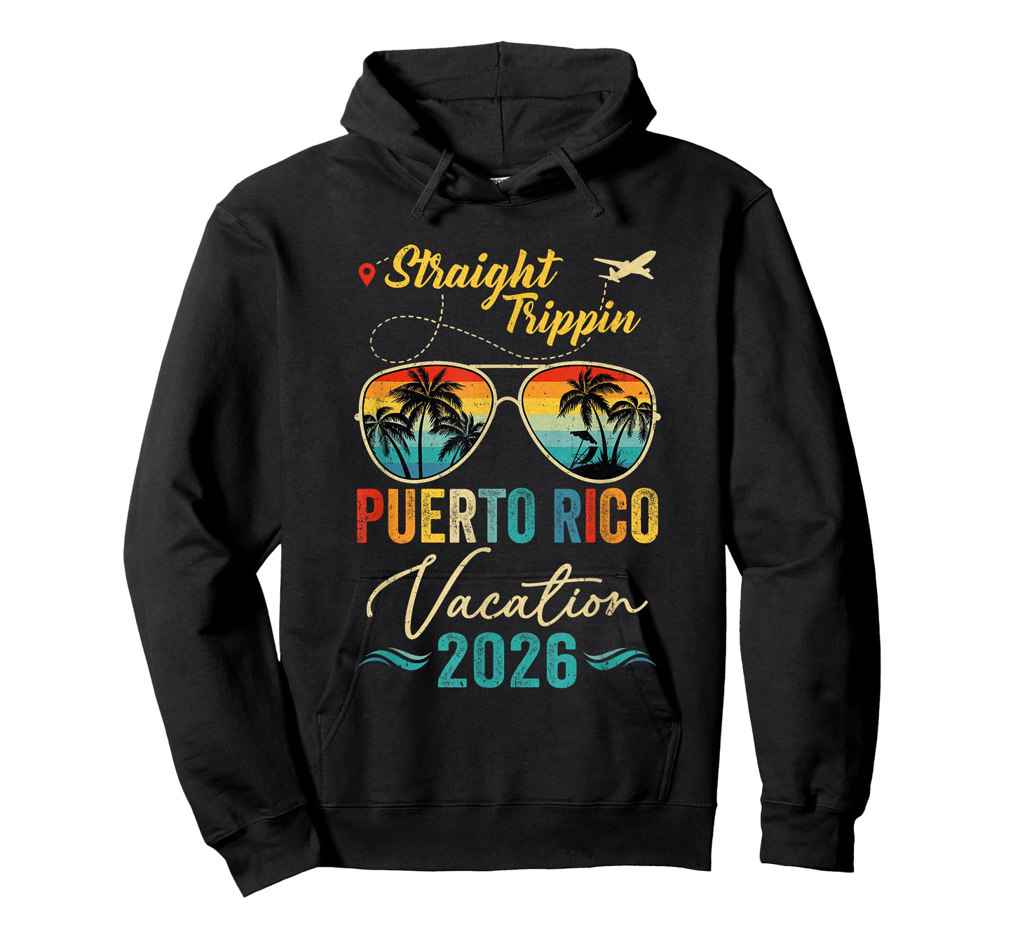Straight Trippin Puerto Rico 2026 Family Summer Vacation T-Shirt