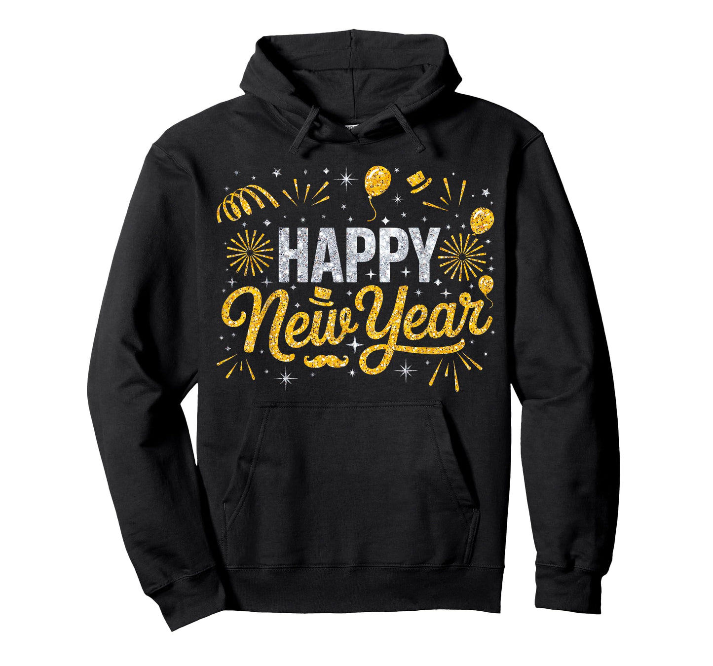 Happy New Year's Eve 2026 Fireworks Balloons Family Matching T-Shirt