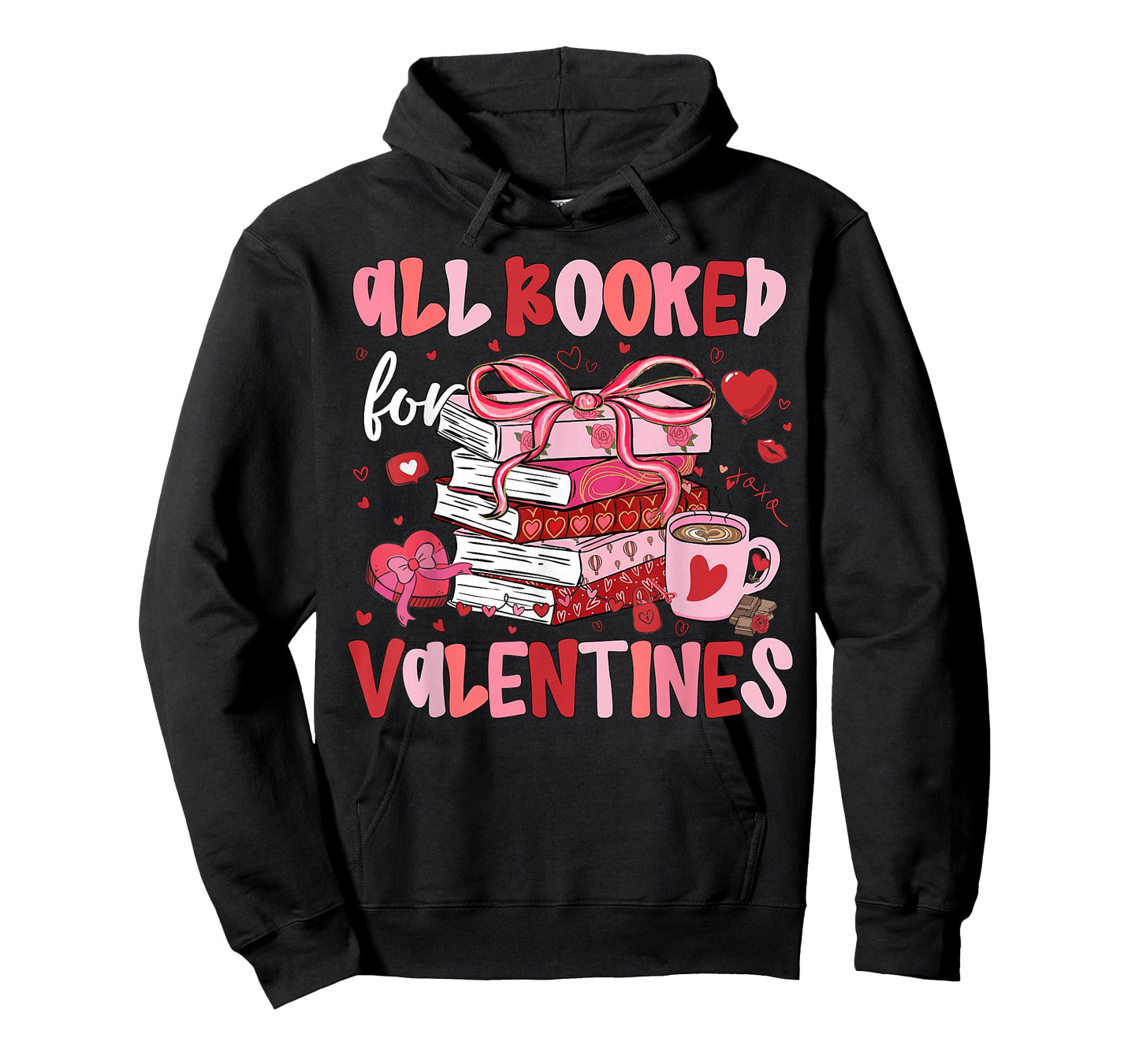 All Booked for Valentines Funny Book Coffee Teacher Women T-Shirt