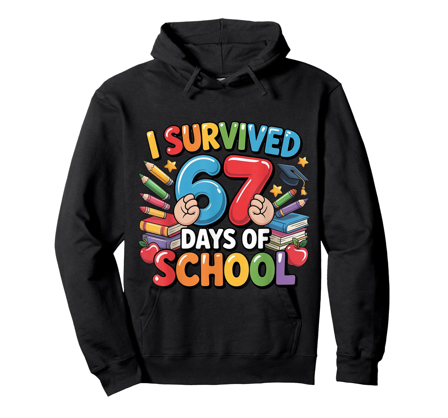 I Survived 67 Days of School Funny Six Seven 6 7 Meme Z Gen T-Shirt