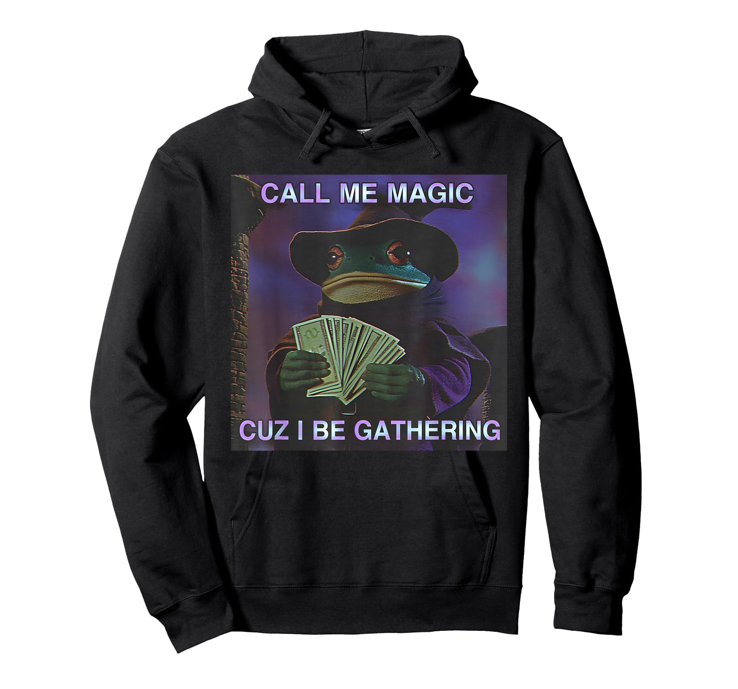 Call Me Magic Cuz I Be Gathering, Funny Wizard Frog Meme T-Shirt