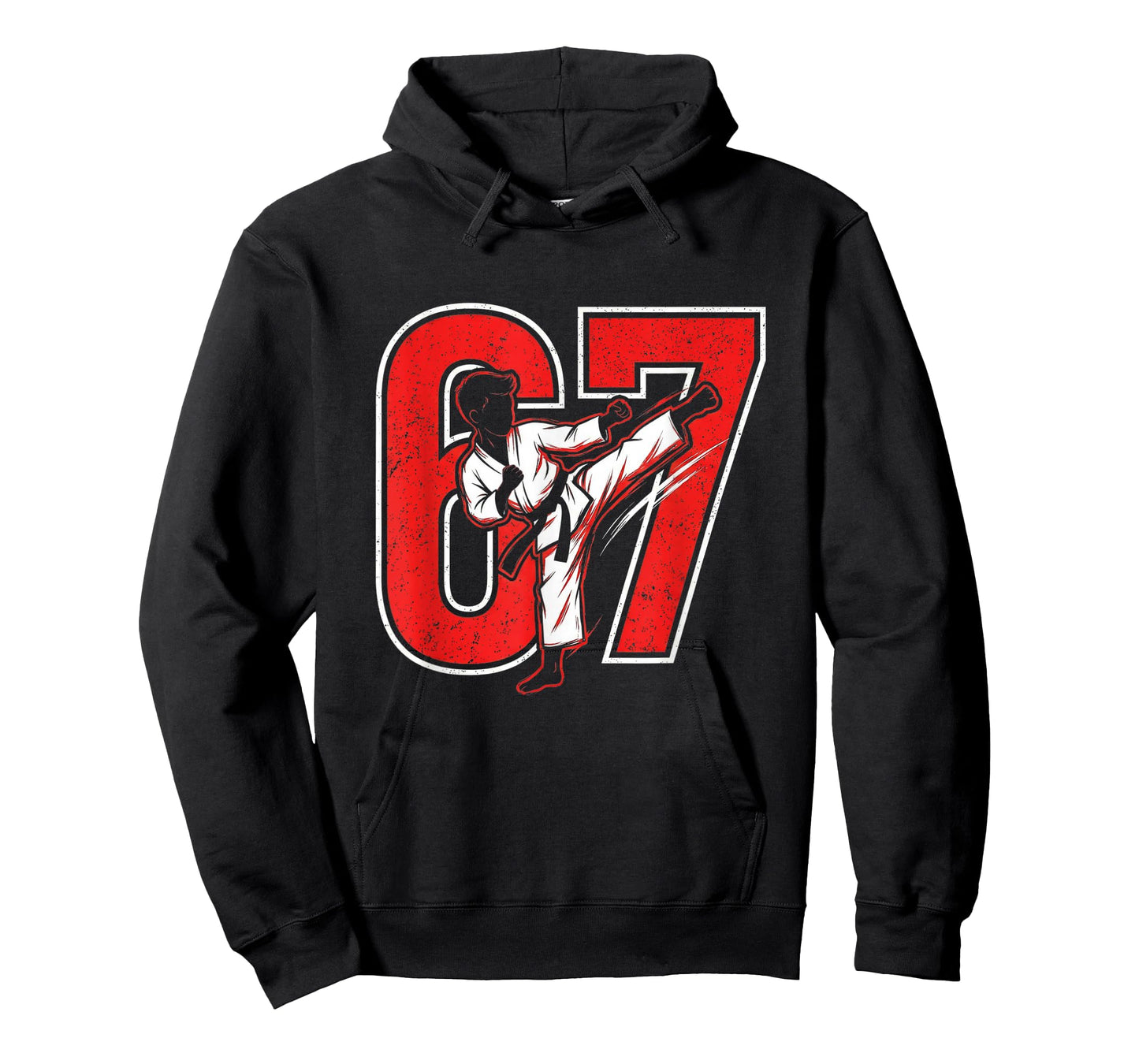 Six Seven Meme 67 Karate Kick 6 7 Funny Martial Arts T-Shirt